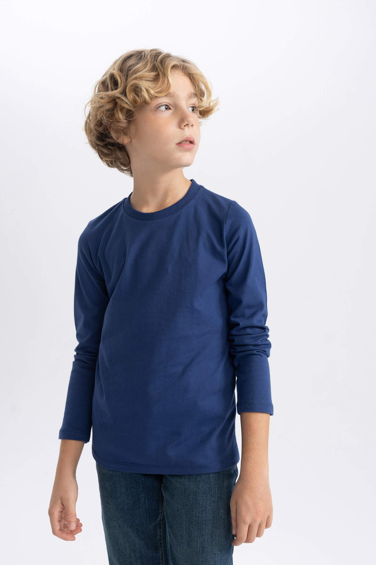 Boy Regular Fit Crew Neck Long Sleeve T-Shirt