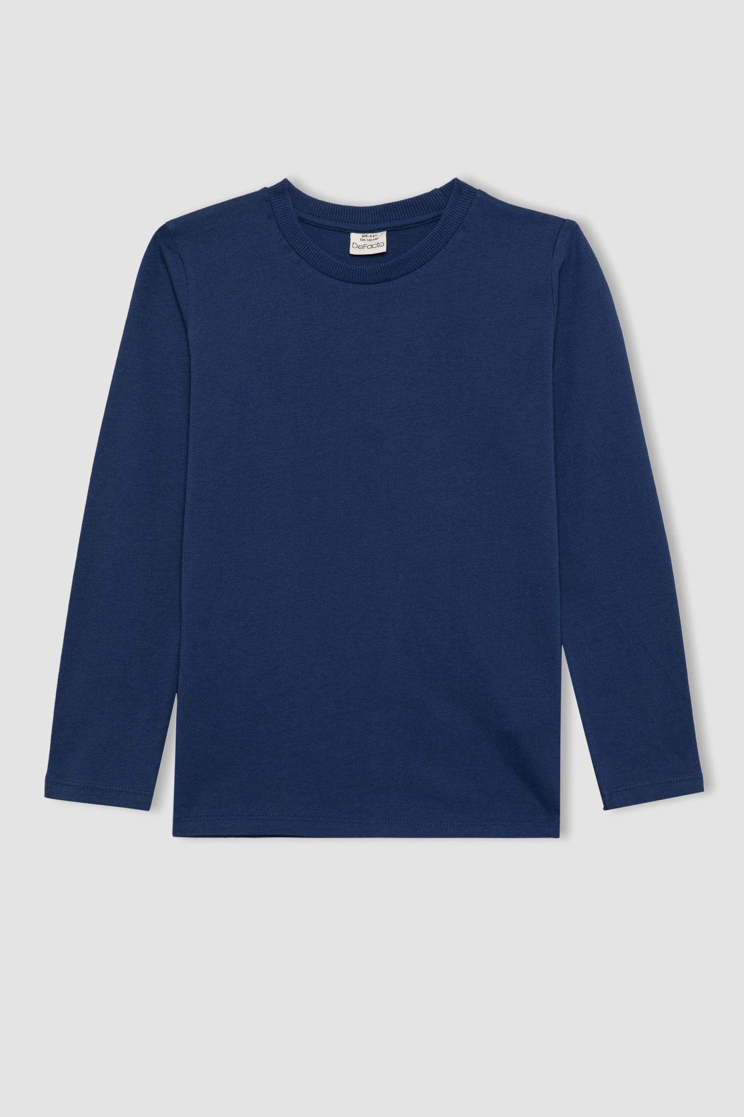 Boy Regular Fit Crew Neck Long Sleeve T-Shirt