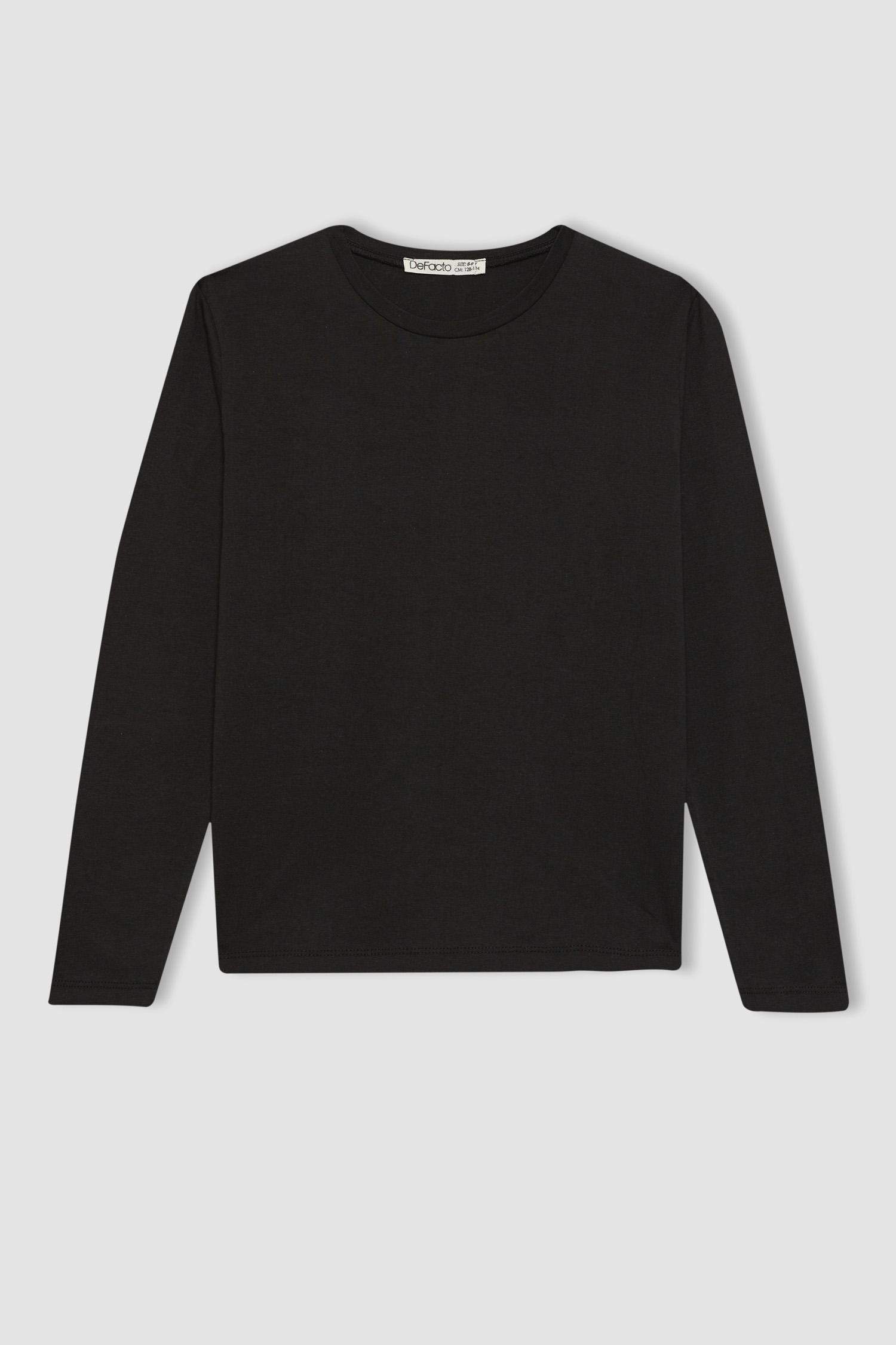 Girl Regular Fit Crew Neck Long Sleeve T-Shirt