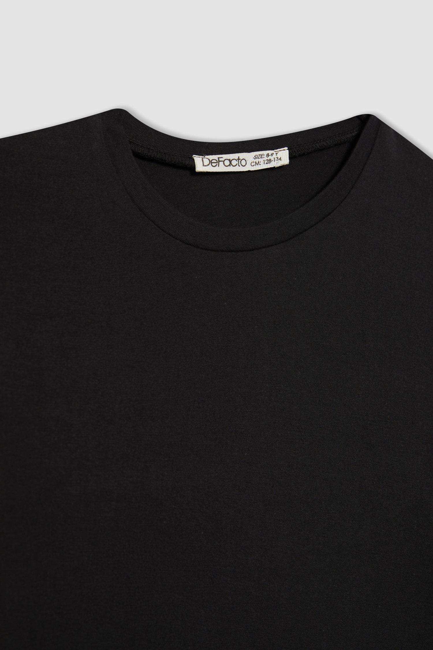 Girl Regular Fit Crew Neck Long Sleeve T-Shirt