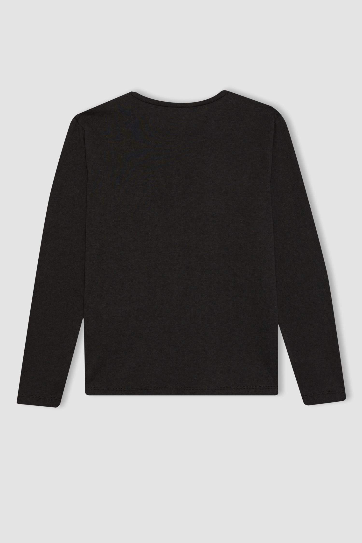 Girl Regular Fit Crew Neck Long Sleeve T-Shirt