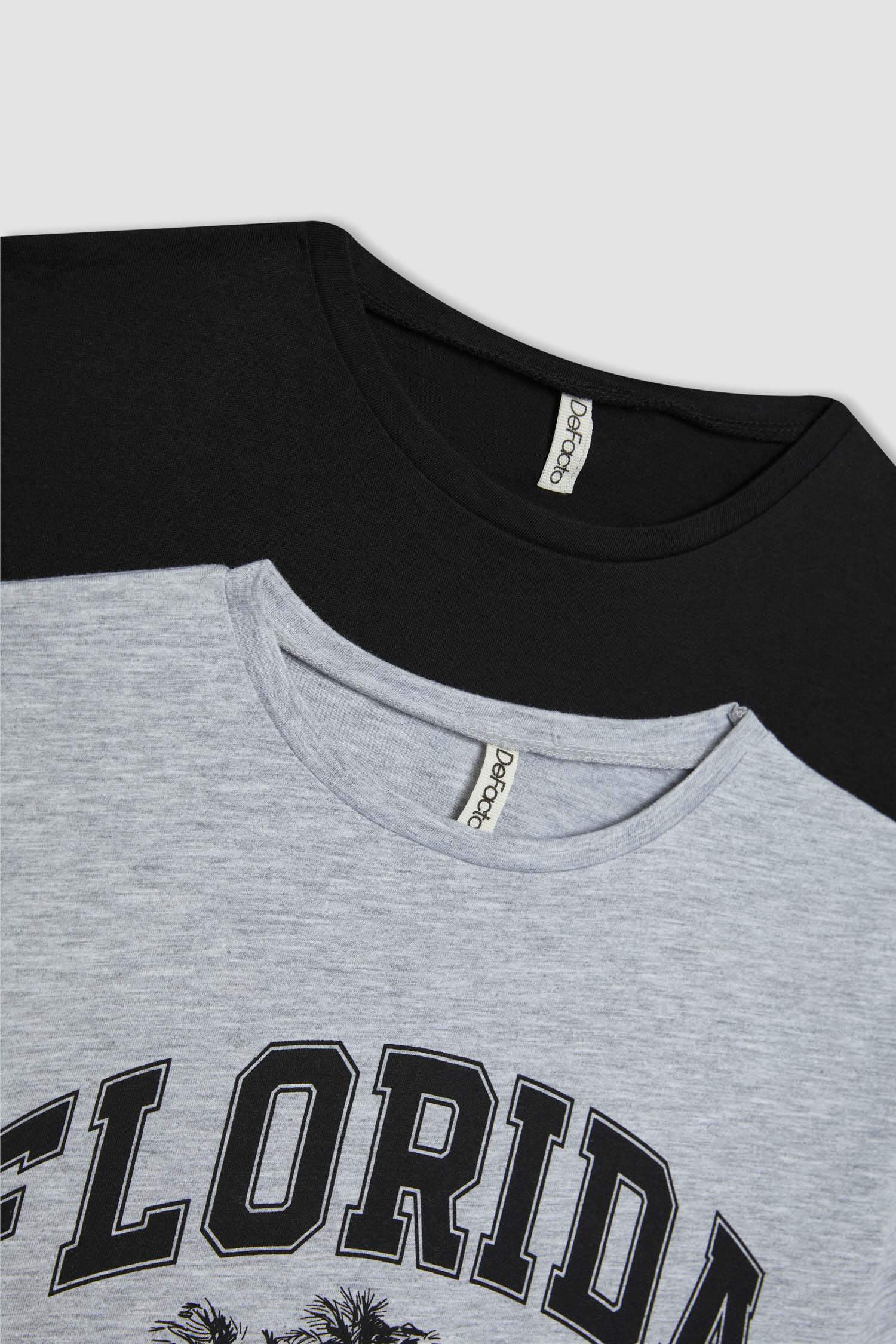 Girl 2 Piece Short Sleeve Crop T-Shirt