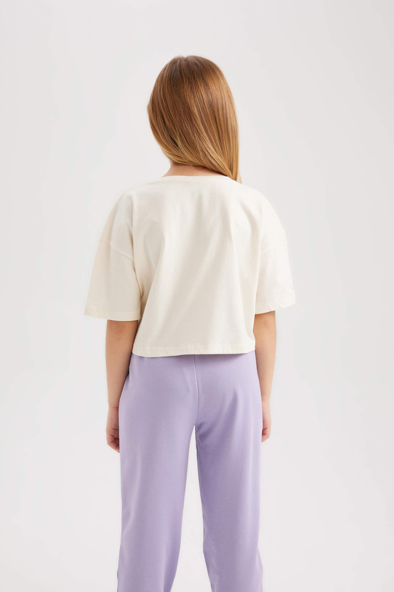 Girl 2 Piece Short Sleeve Crop T-Shirt