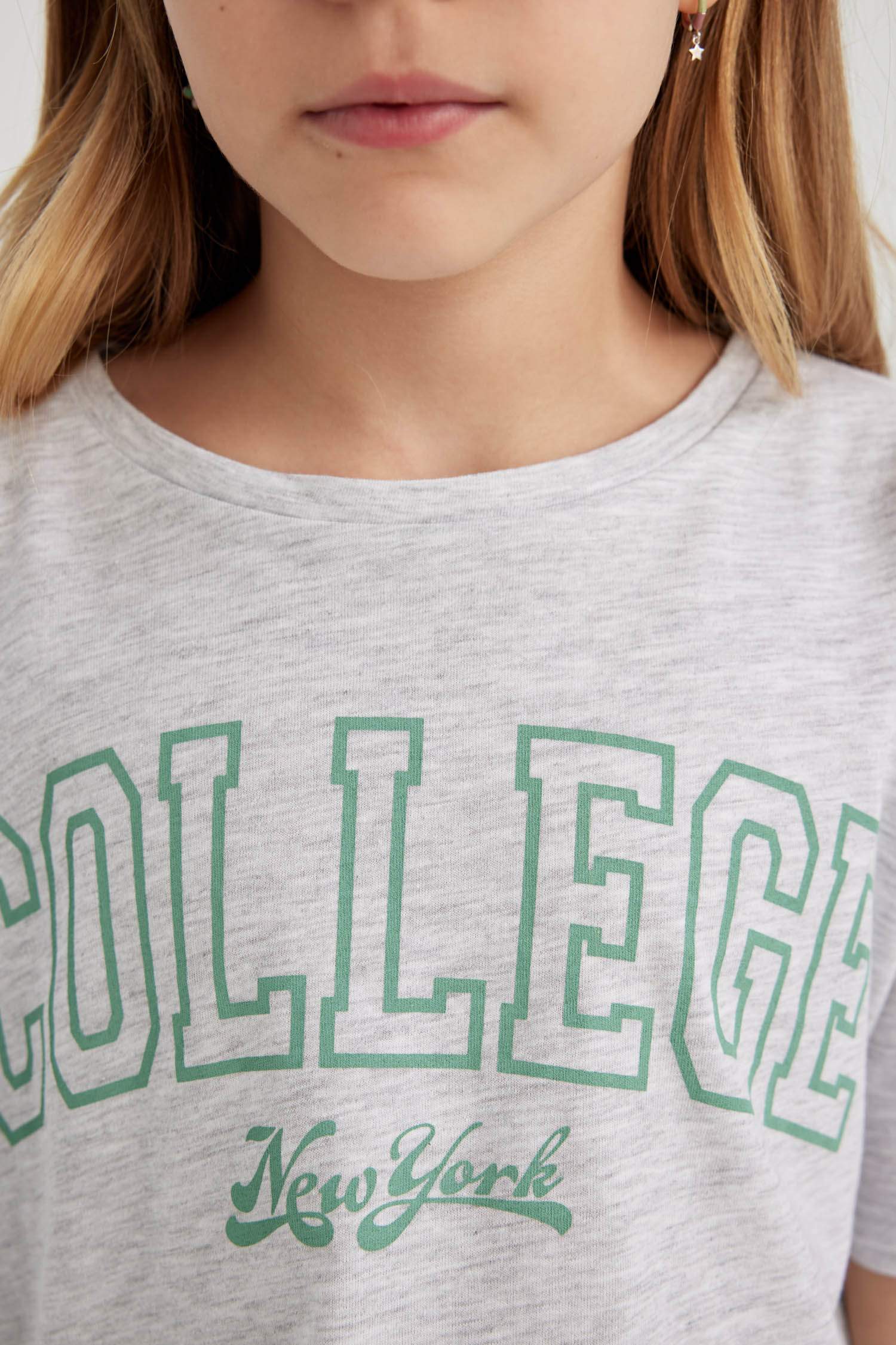 Girl 2 Piece Short Sleeve Crop T-Shirt