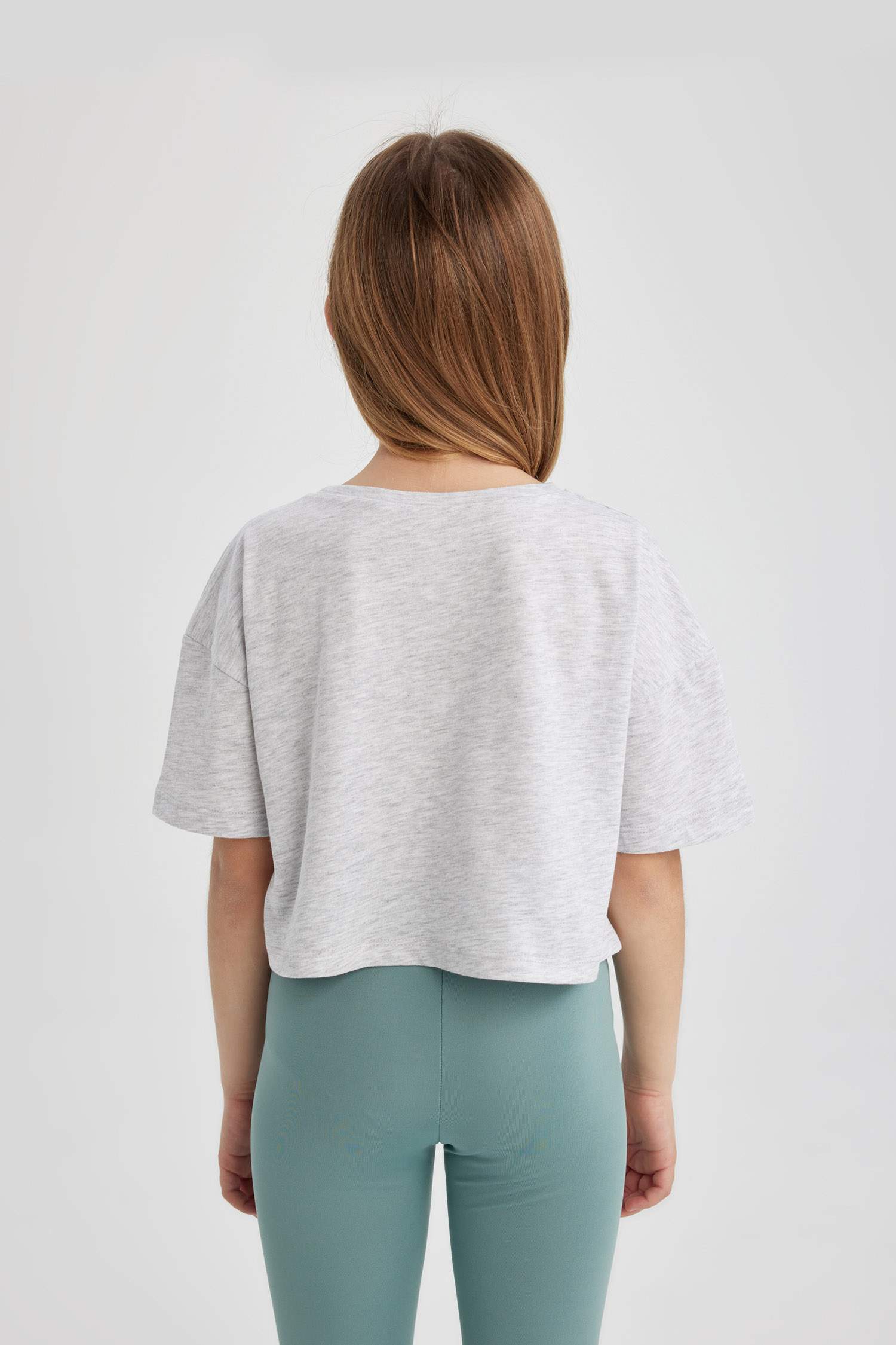 Girl 2 Piece Short Sleeve Crop T-Shirt