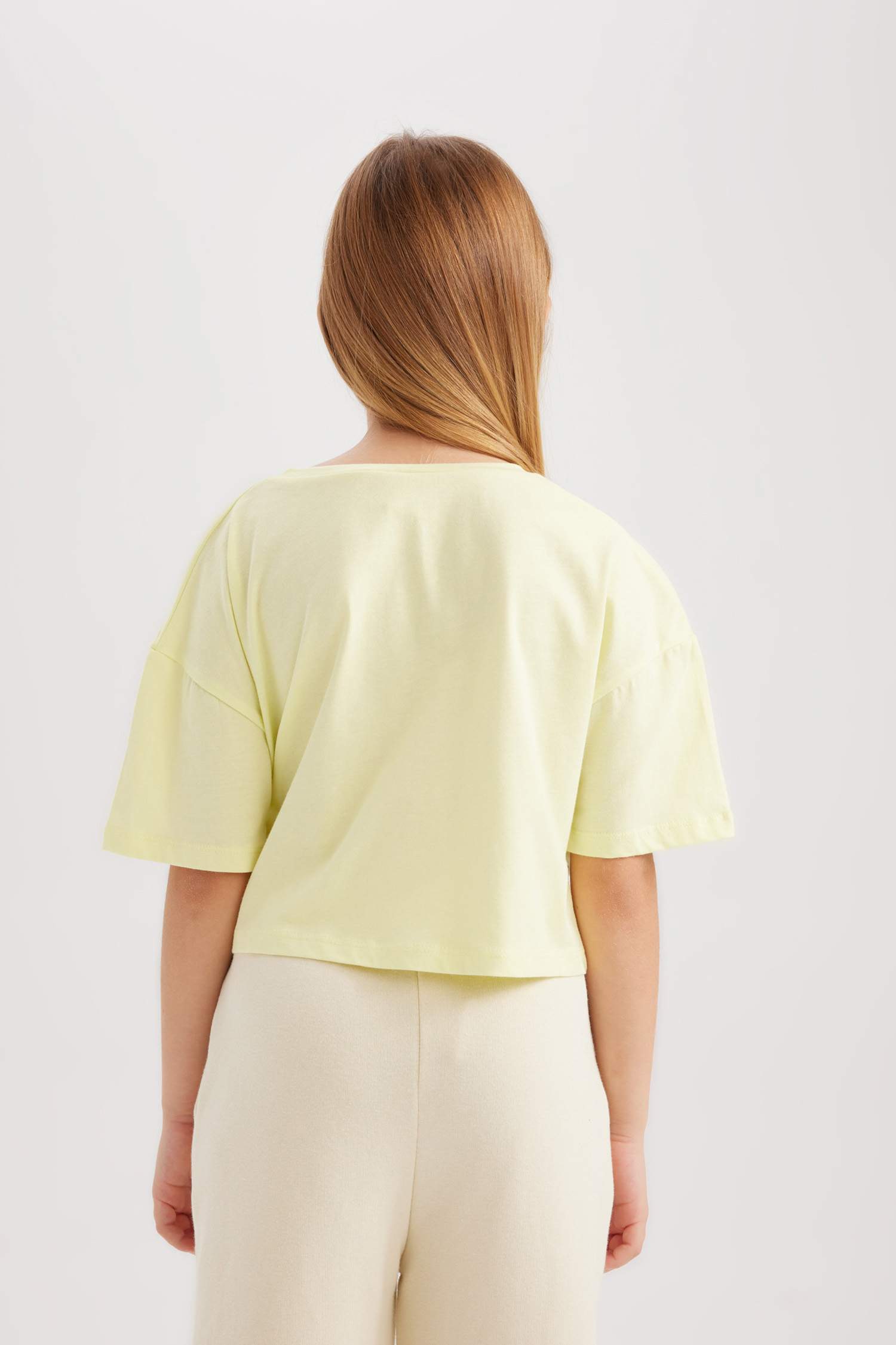 Girl 2 Piece Short Sleeve Crop T-Shirt