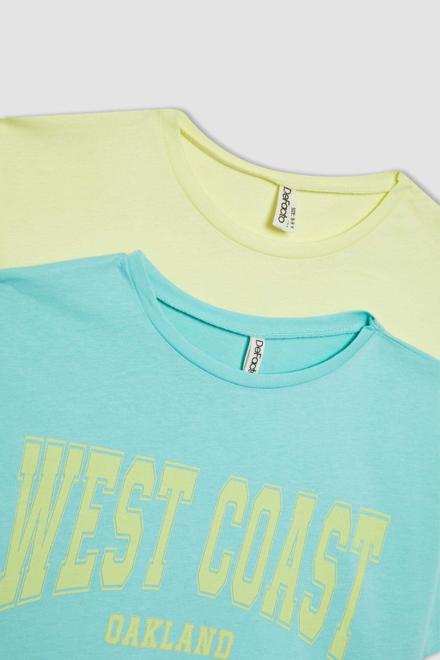 Girl 2 Piece Short Sleeve Crop T-Shirt