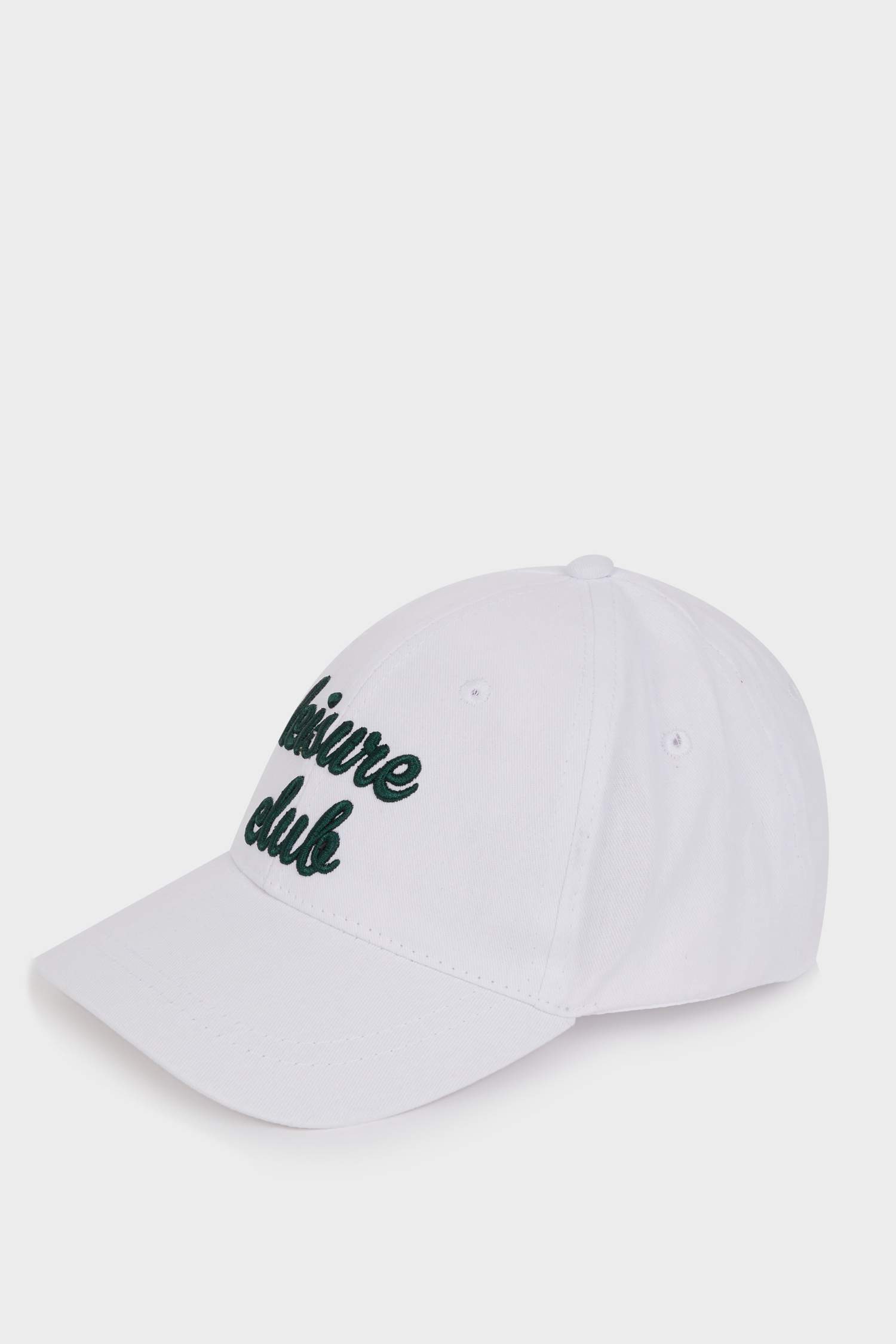 Woman Embroidered Cotton Cap