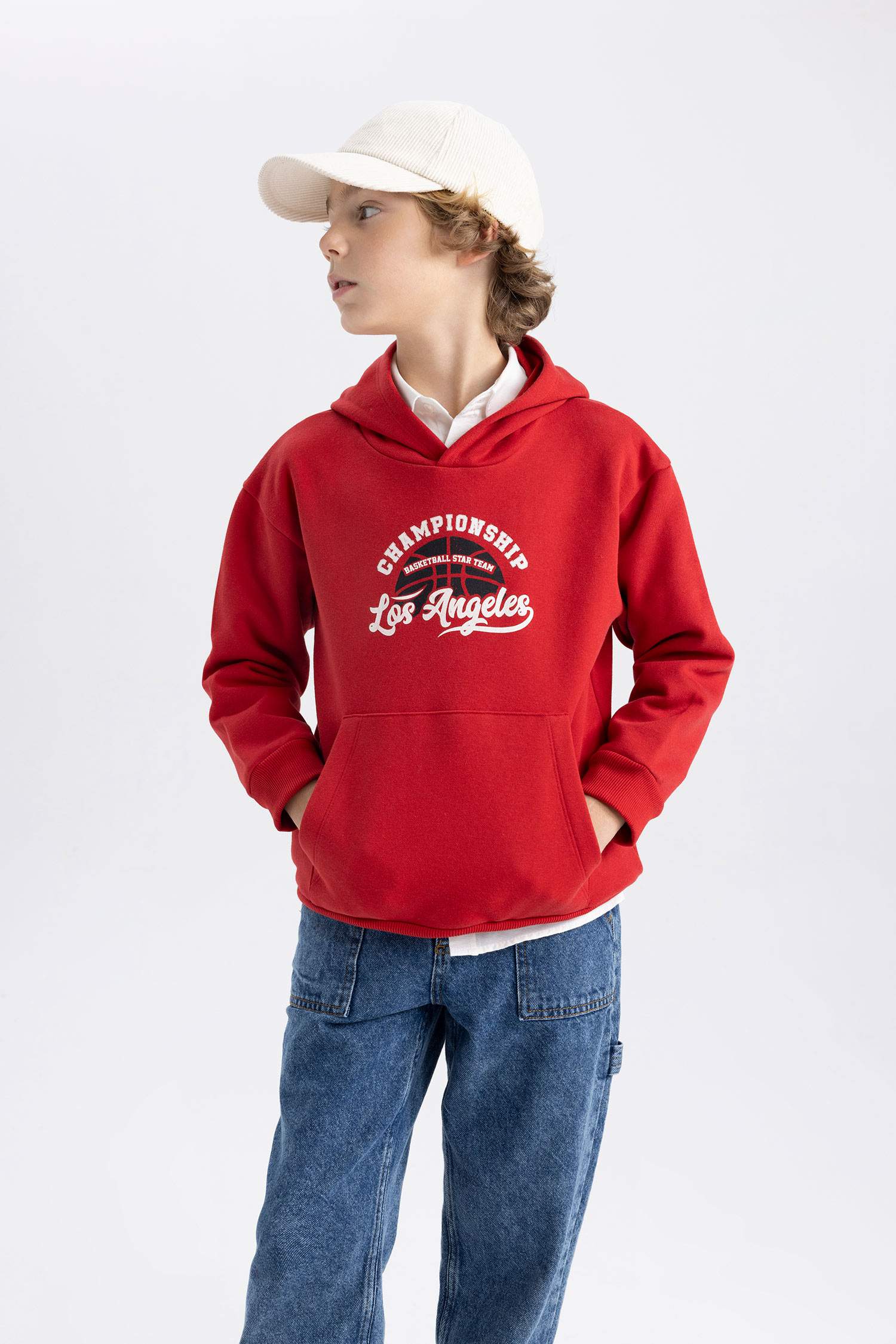 Boy Regular Fit Hooded Sweatshirt