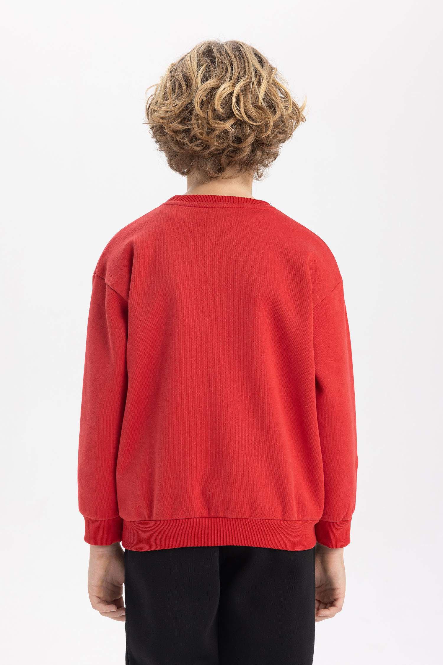 سويت شيرت ولادي قصة عادية بياخة مستديرة