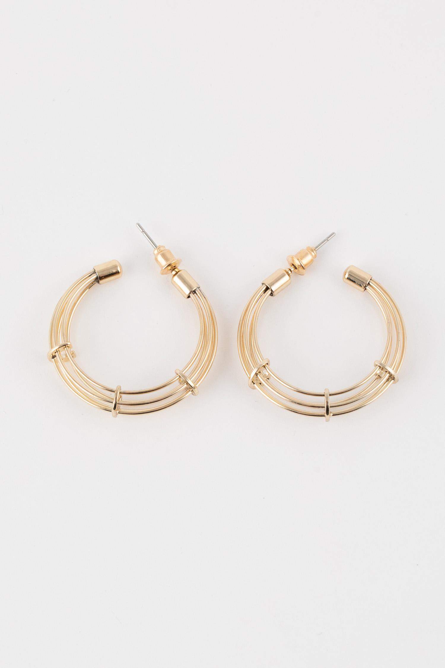 Kadın Halka Gold Küpe