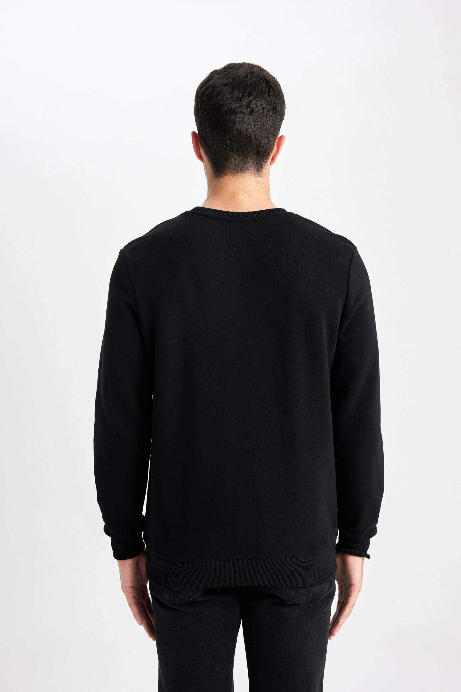 Regular Fit Bisiklet Yaka Sweatshirt