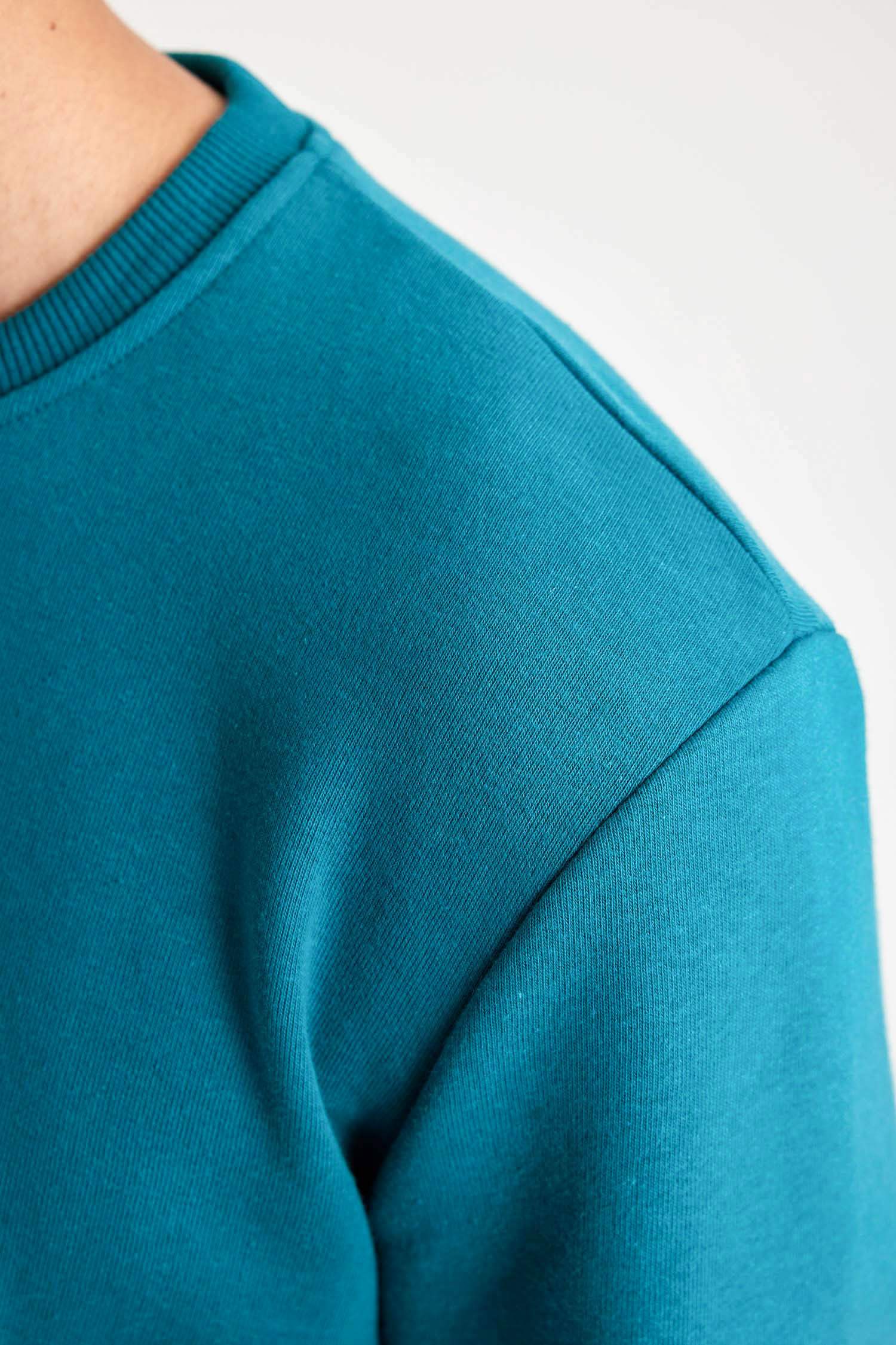 Regular Fit Bisiklet Yaka Sweatshirt