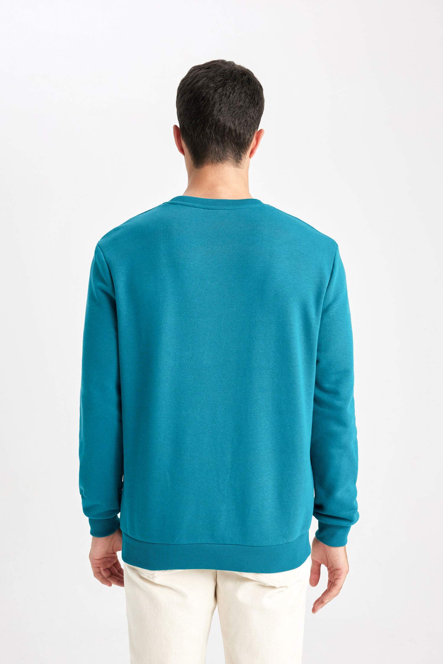 Regular Fit Bisiklet Yaka Sweatshirt