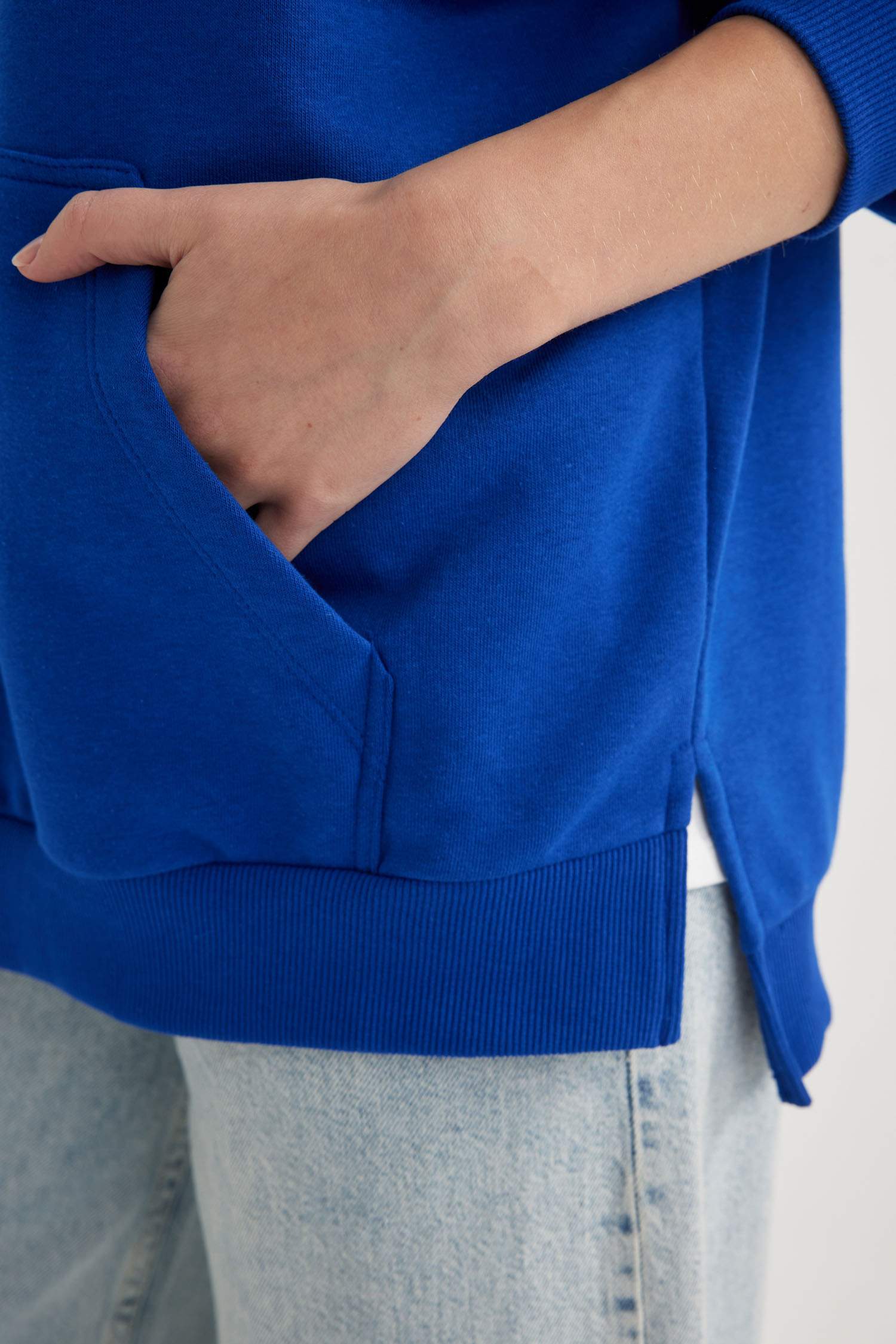 Oversize Geniş Kalıp Kapüşonlu Sweatshirt