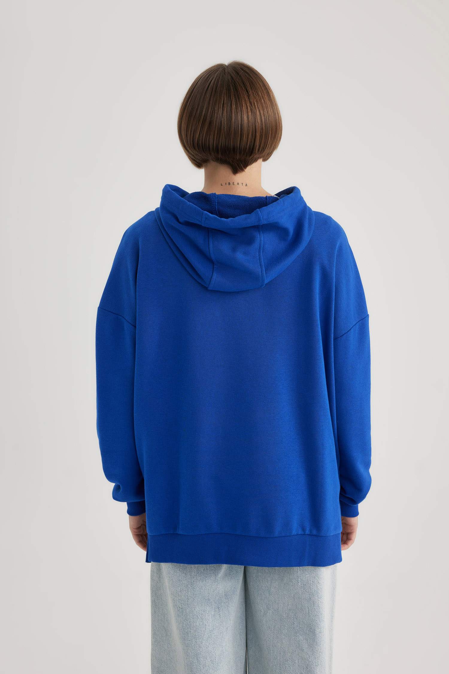 Oversize Geniş Kalıp Kapüşonlu Sweatshirt
