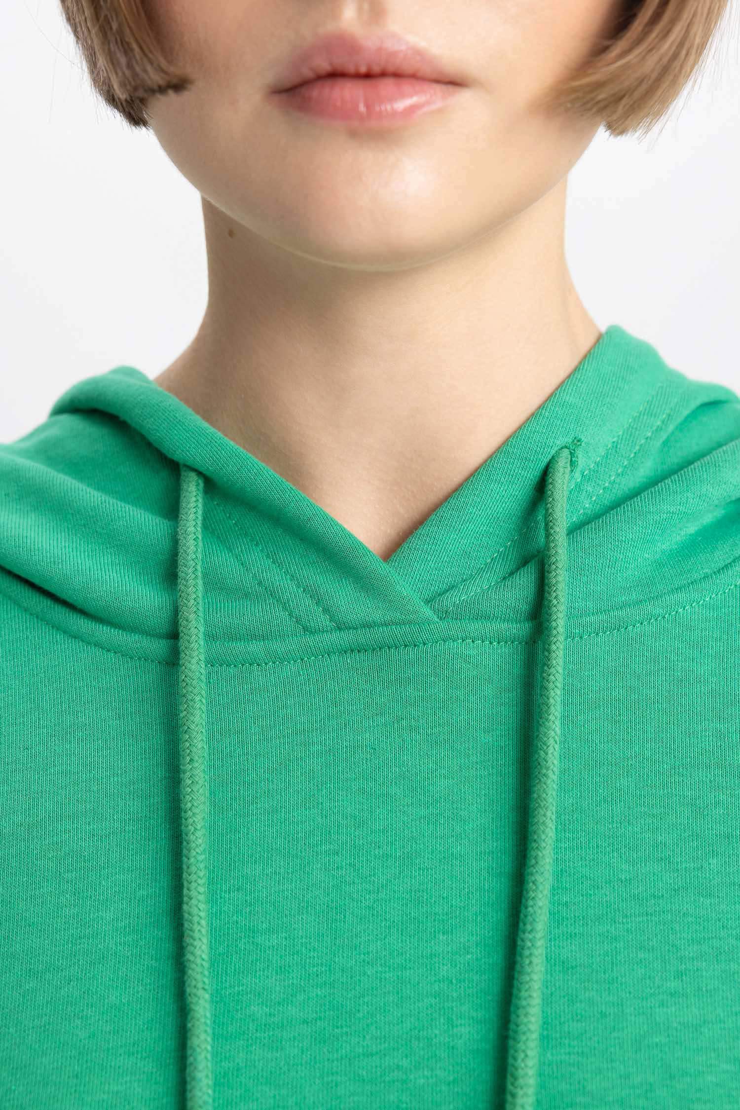 Oversize Geniş Kalıp Kapüşonlu Sweatshirt