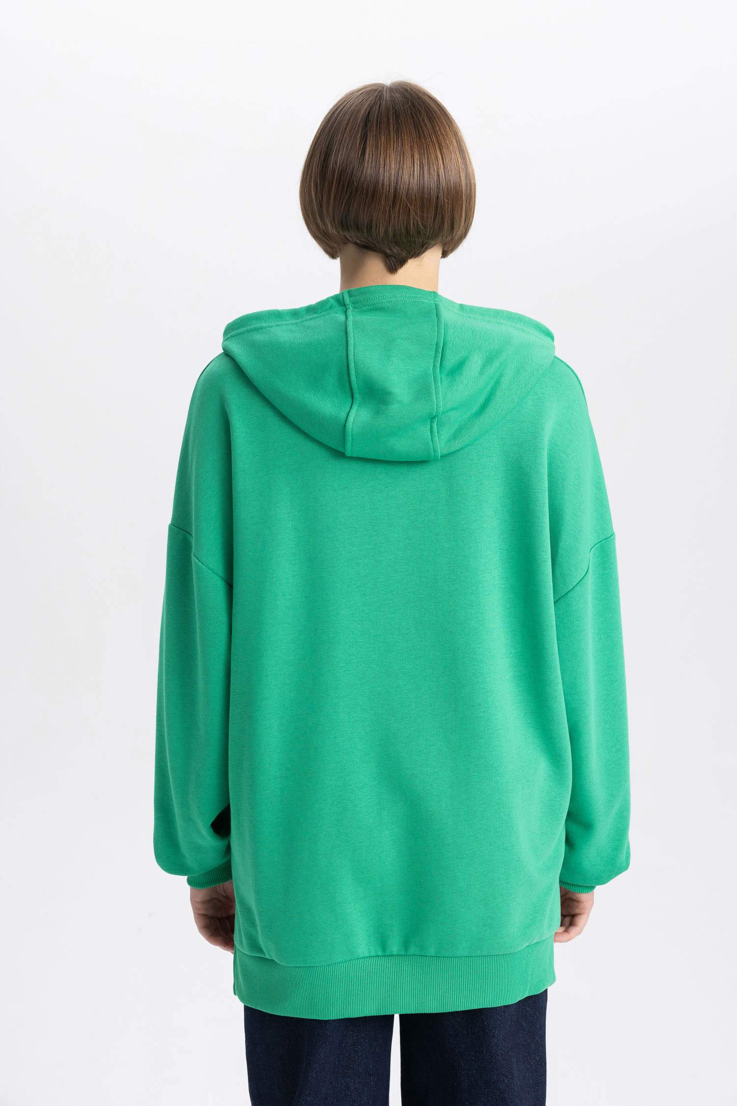 Oversize Geniş Kalıp Kapüşonlu Sweatshirt