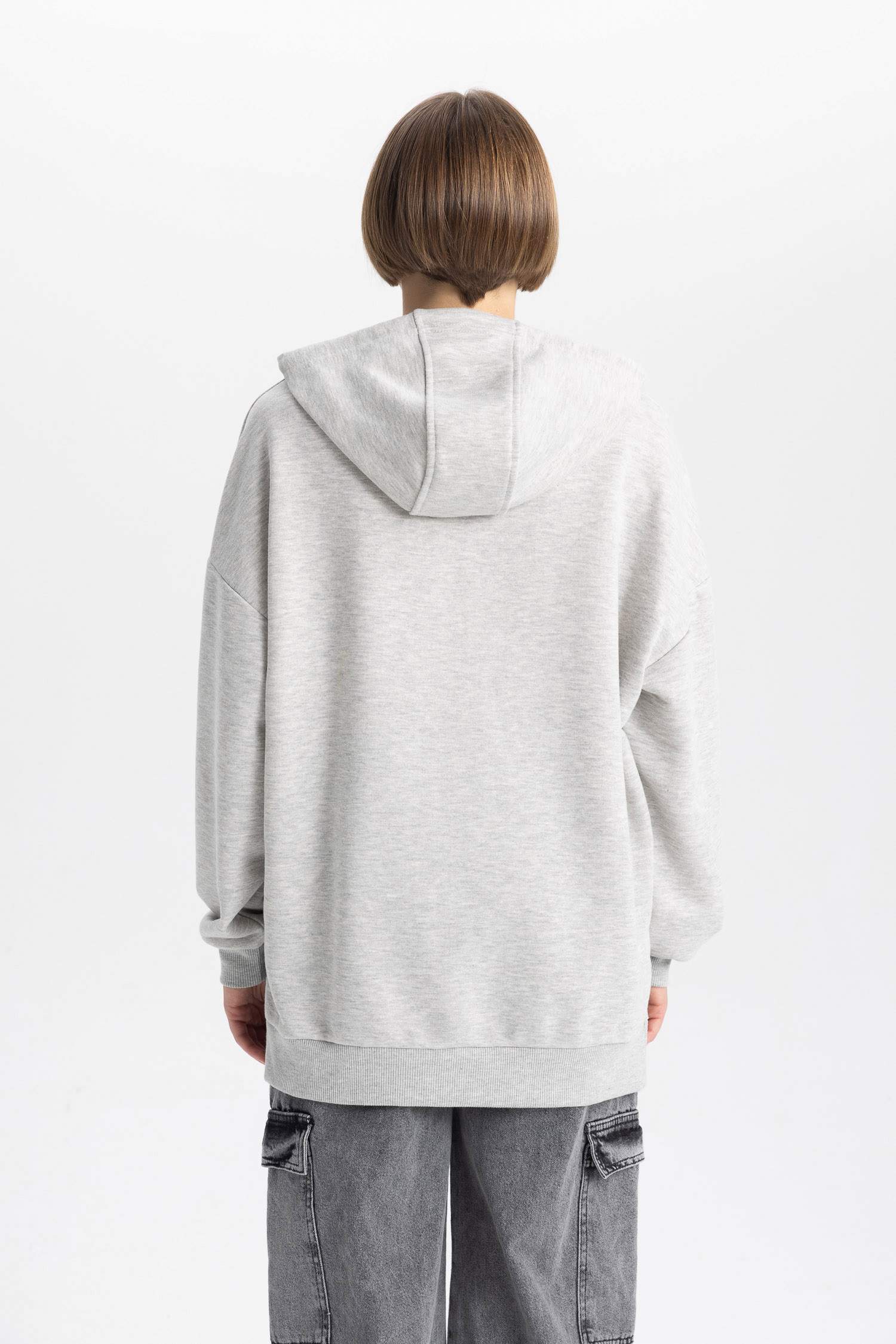 Oversize Geniş Kalıp Kapüşonlu Sweatshirt