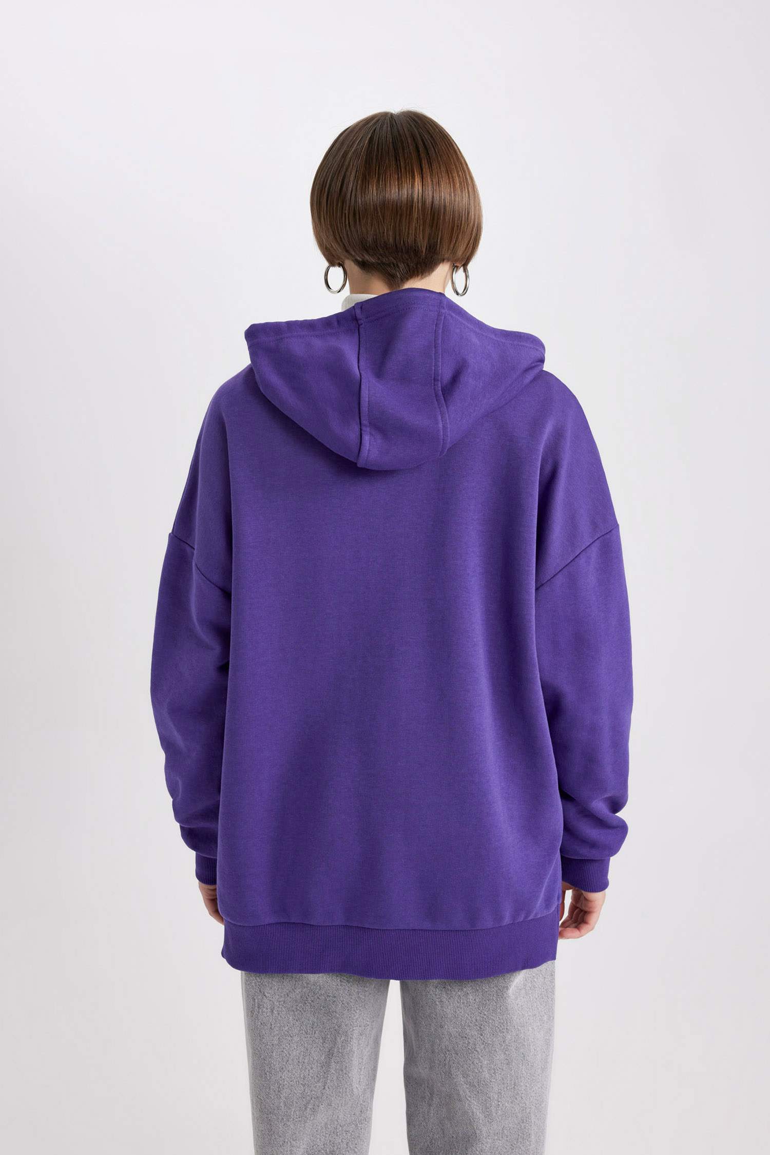 Oversize Geniş Kalıp Kapüşonlu Sweatshirt