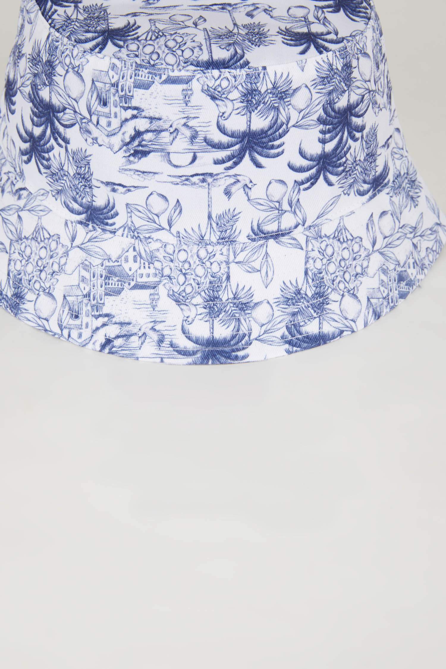 Kadın Çift Taraflı Jean Görünümlü Bucket Şapka