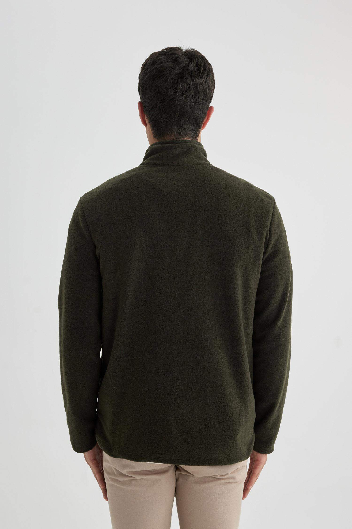 Regular Fit Half Zipper Sweatshirt