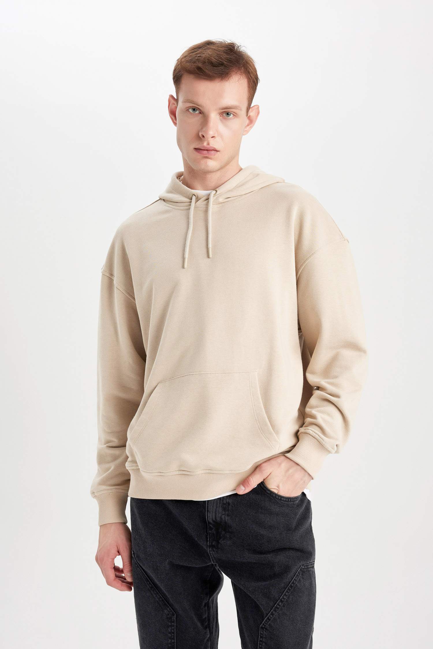 Oversize Geniş Kalıp Kapüşonlu Sweatshirt