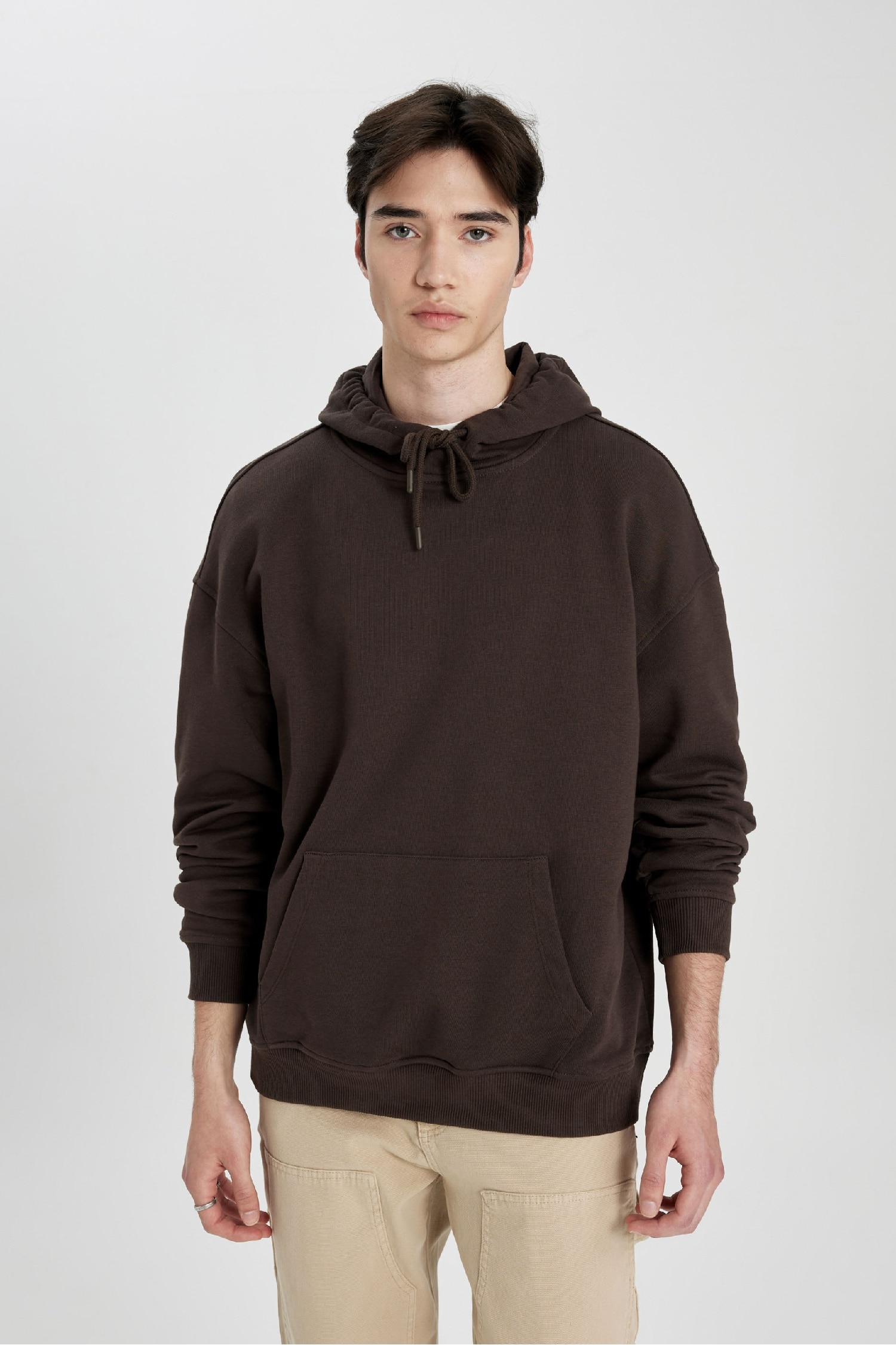 Oversize Geniş Kalıp Kapüşonlu Sweatshirt