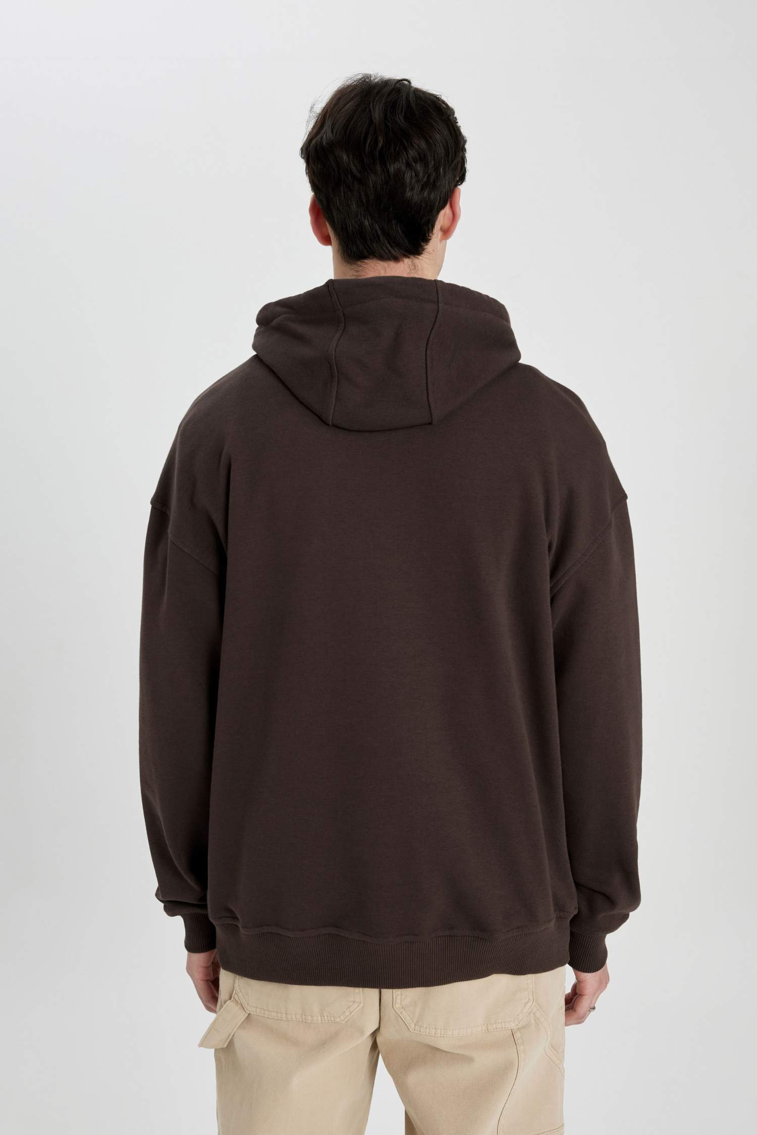 Oversize Geniş Kalıp Kapüşonlu Sweatshirt