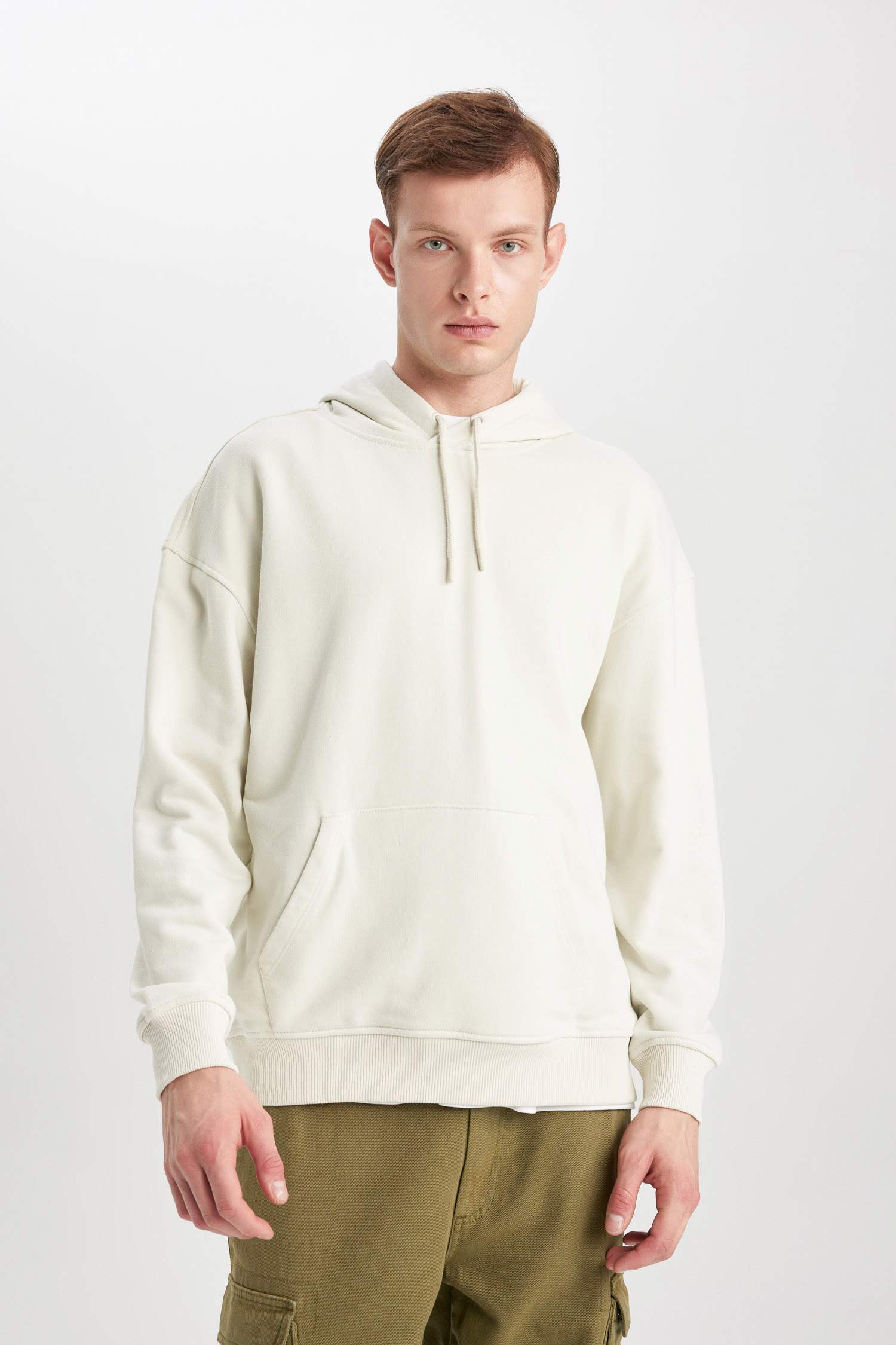 Oversize Geniş Kalıp Kapüşonlu Sweatshirt