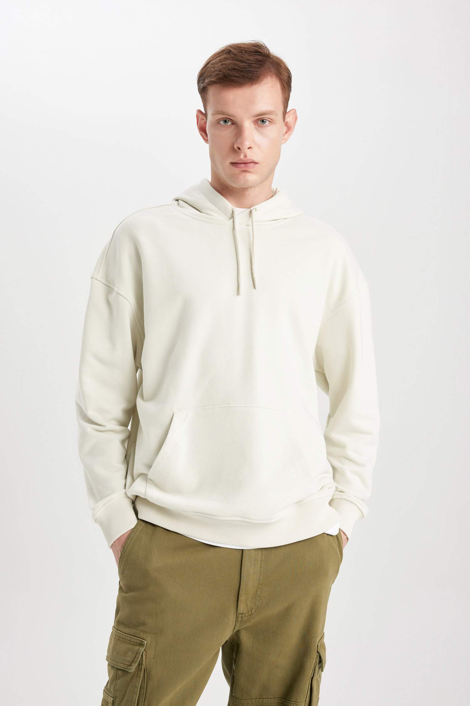 Oversize Geniş Kalıp Kapüşonlu Sweatshirt