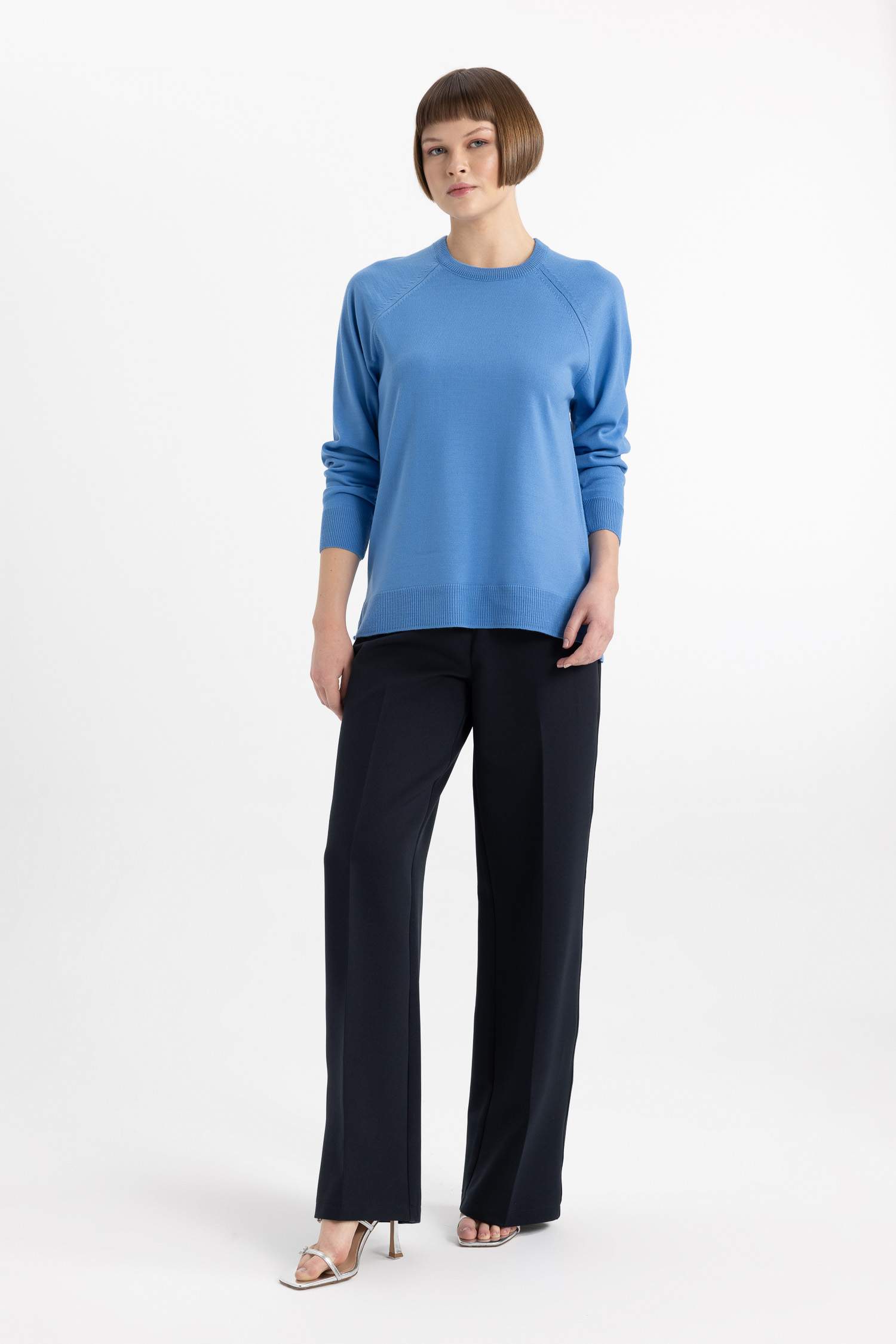 بلوز تريكو قصة مريحة