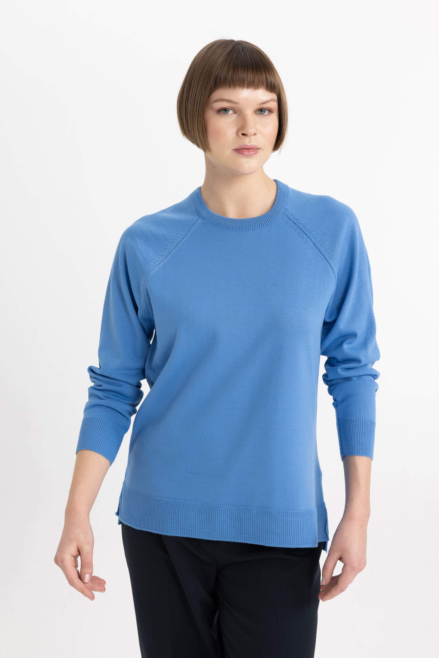 بلوز تريكو قصة مريحة