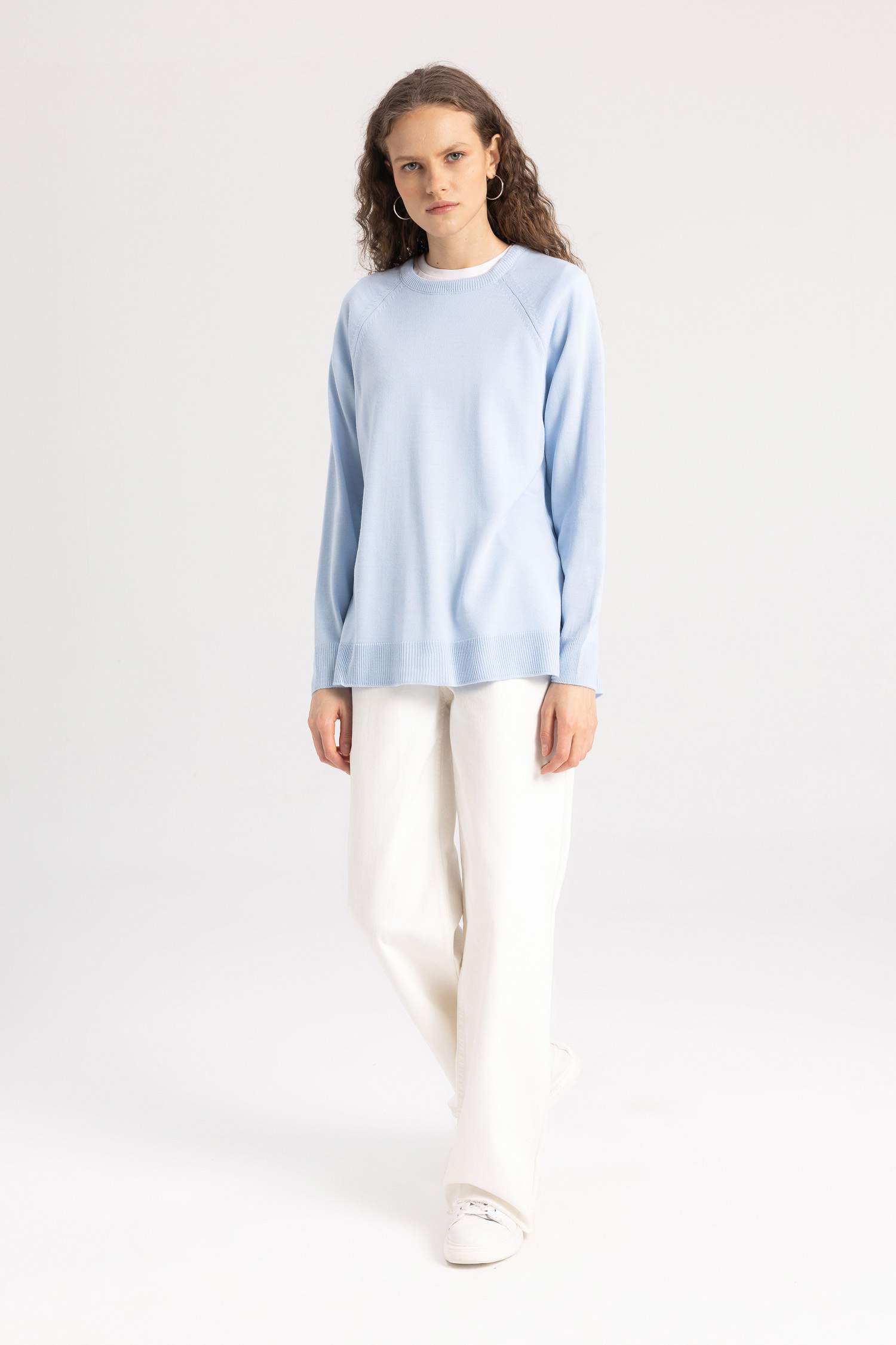 Relax Fit Bisiklet Yaka Triko Kazak