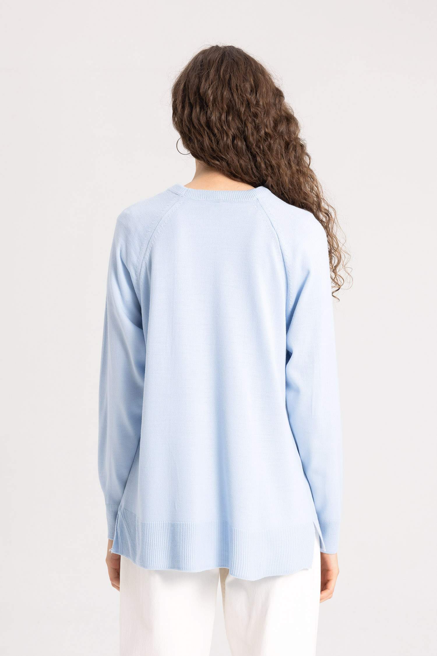 Relax Fit Bisiklet Yaka Triko Kazak