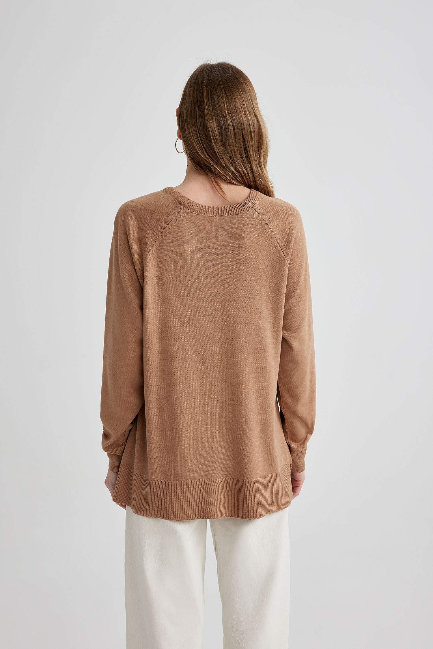 Relax Fit Bisiklet Yaka Triko Kazak