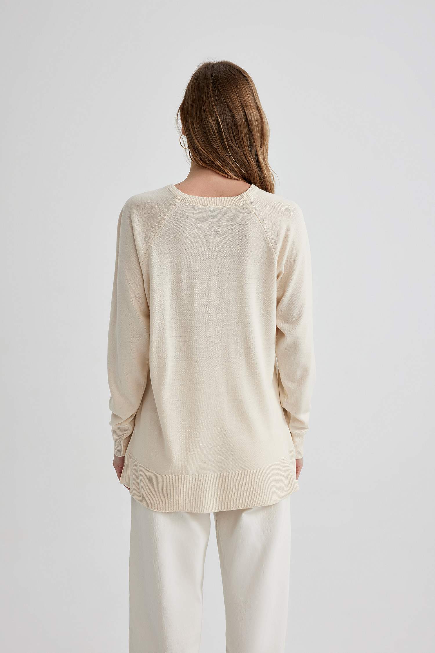 Relax Fit Bisiklet Yaka Triko Kazak