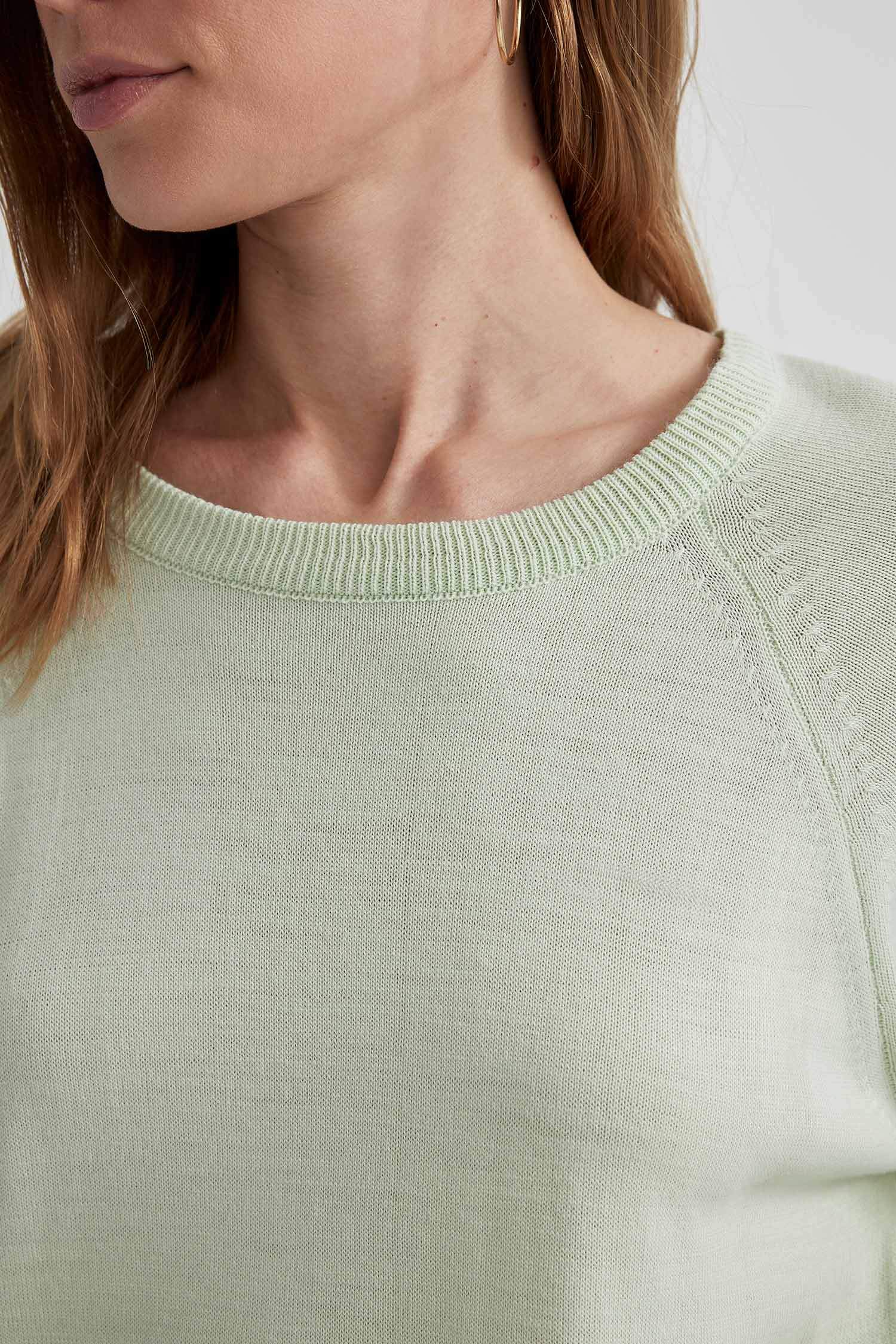 Relax Fit Bisiklet Yaka Triko Kazak