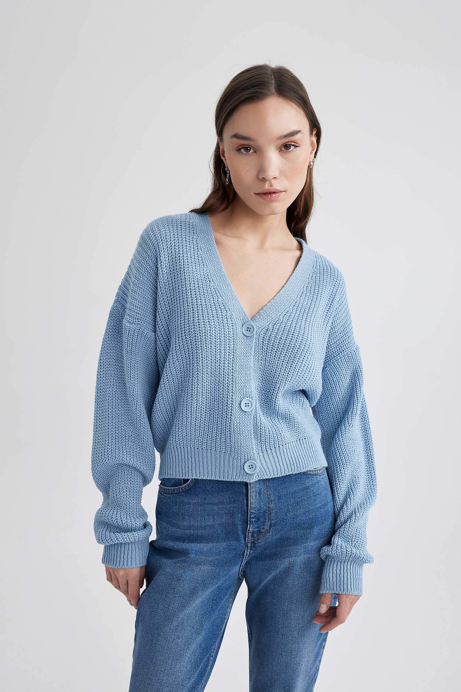 Regular Fit V Yaka Hırka