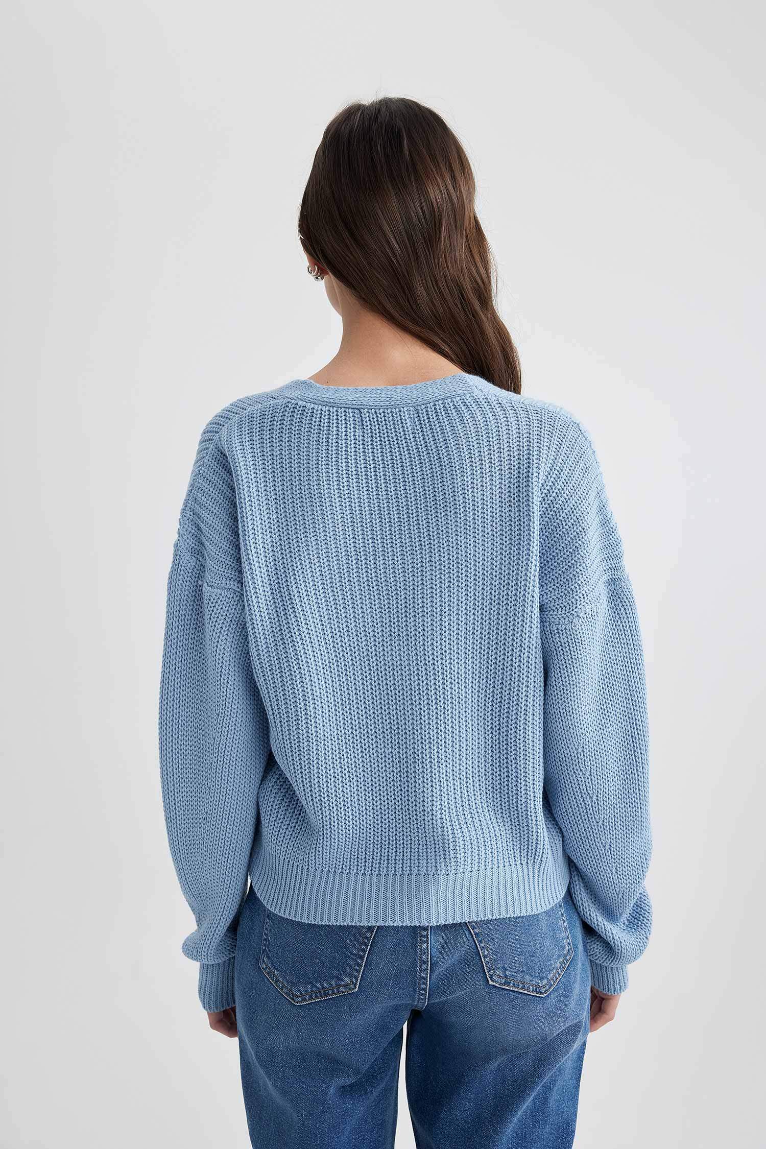 Regular Fit V Yaka Hırka