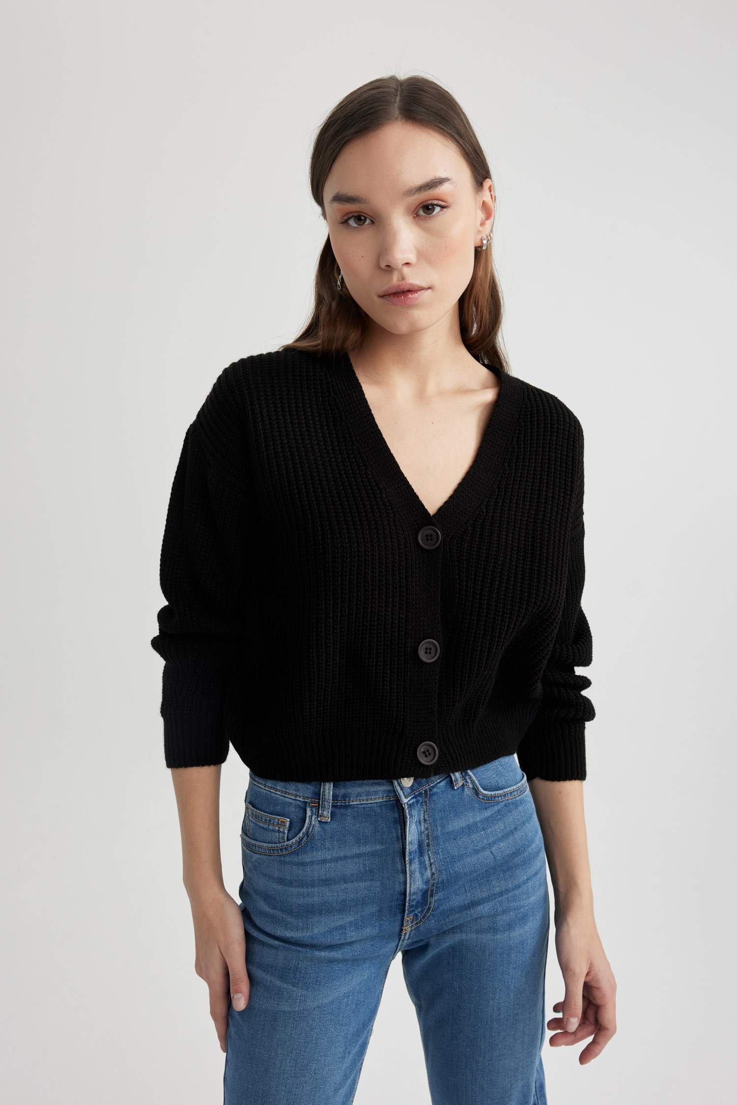 Regular Fit V Yaka Hırka