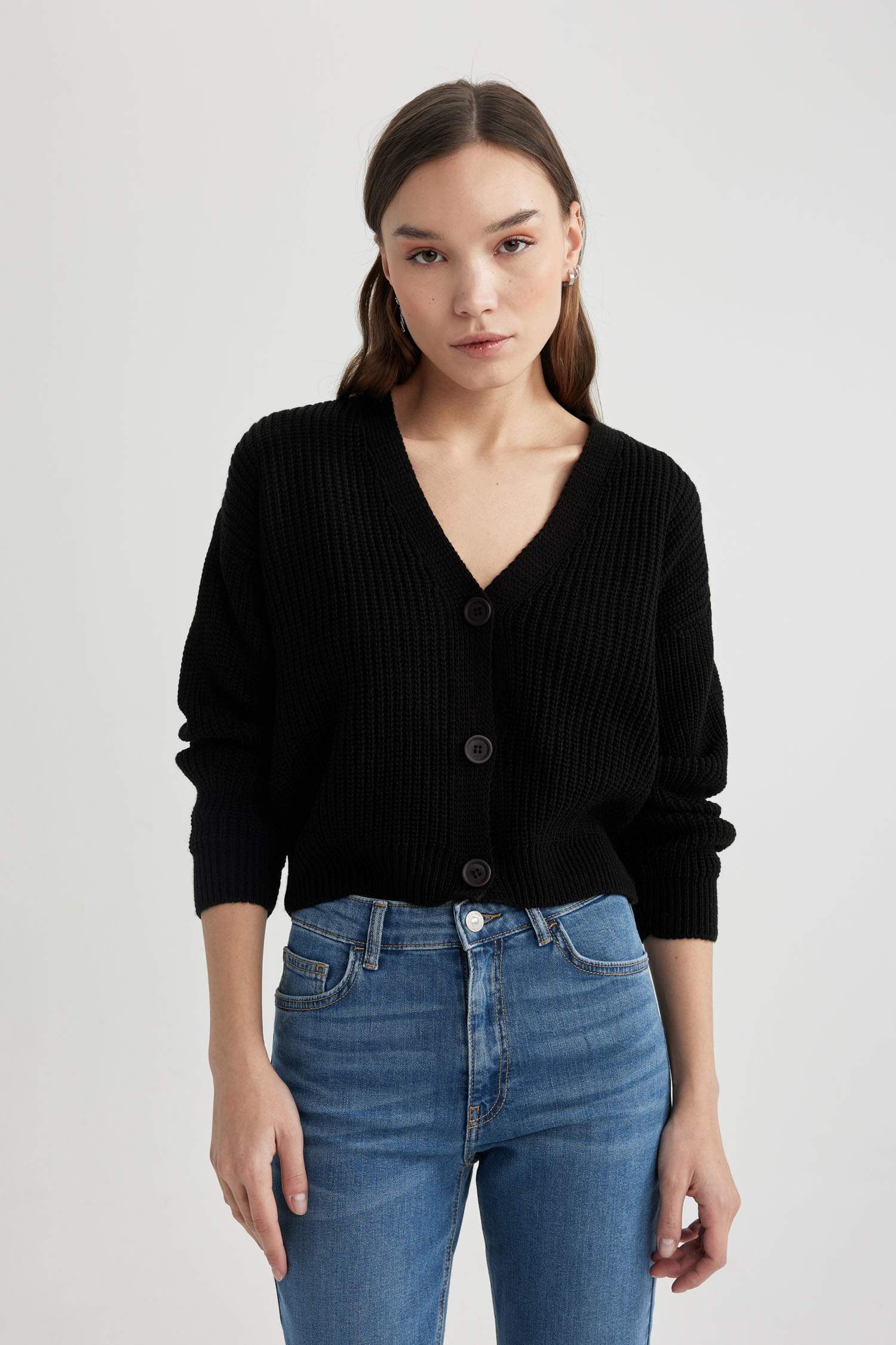 Regular Fit V Yaka Hırka