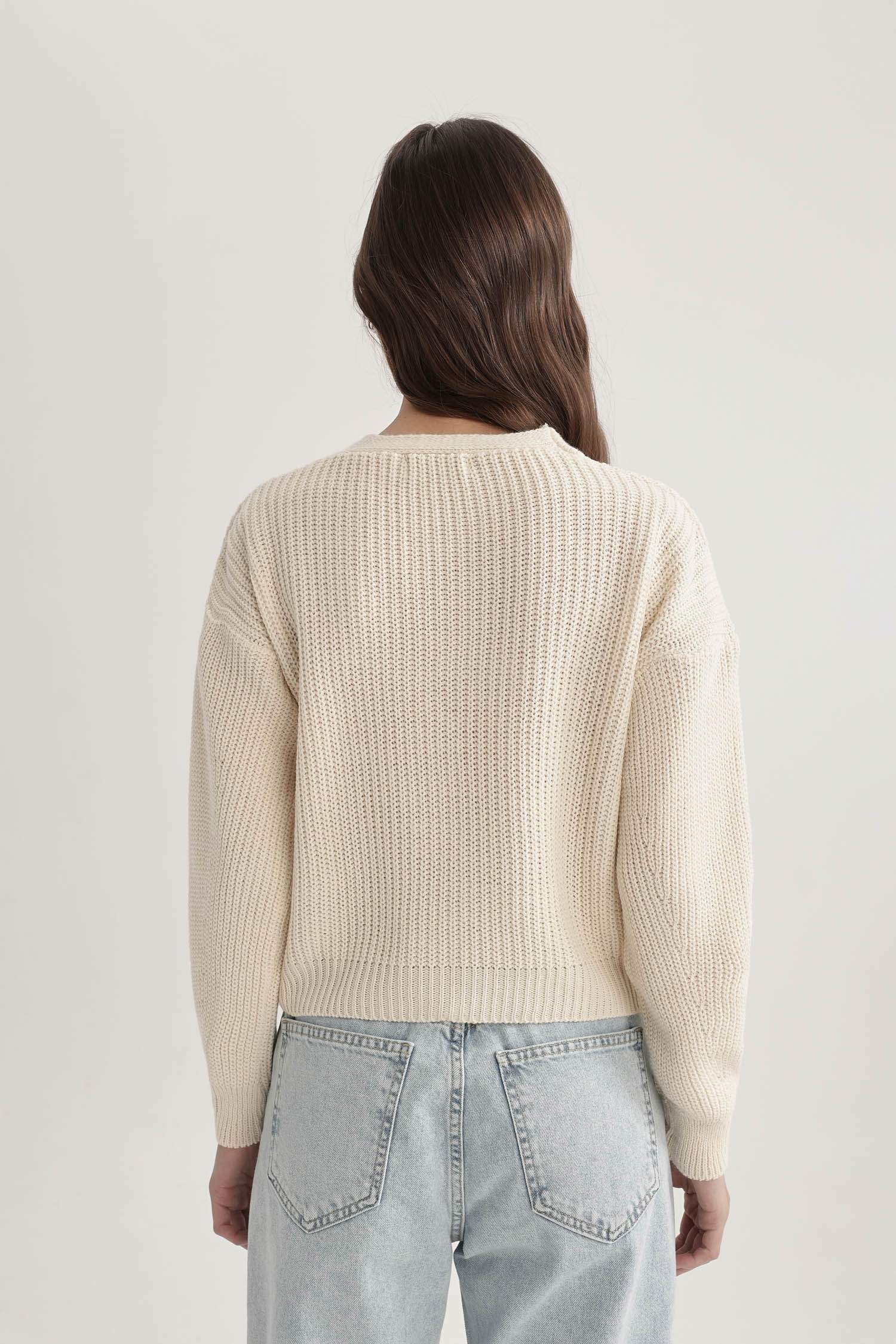 Regular Fit V Yaka Hırka