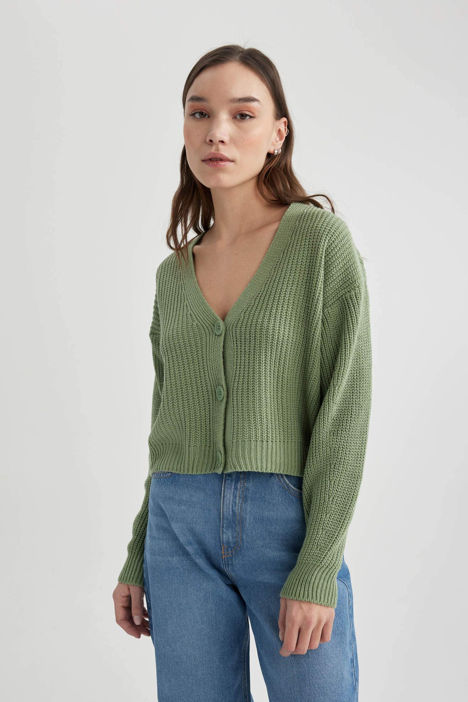 Regular Fit V-Neck Cardigan