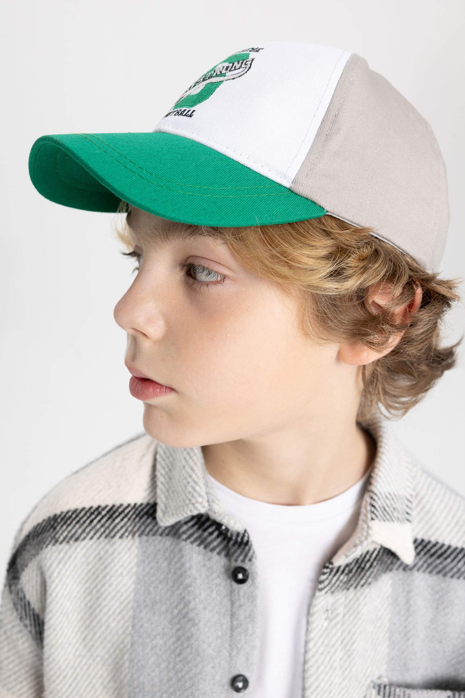 Boy Embroidered Cotton Baseball Basketball Cap