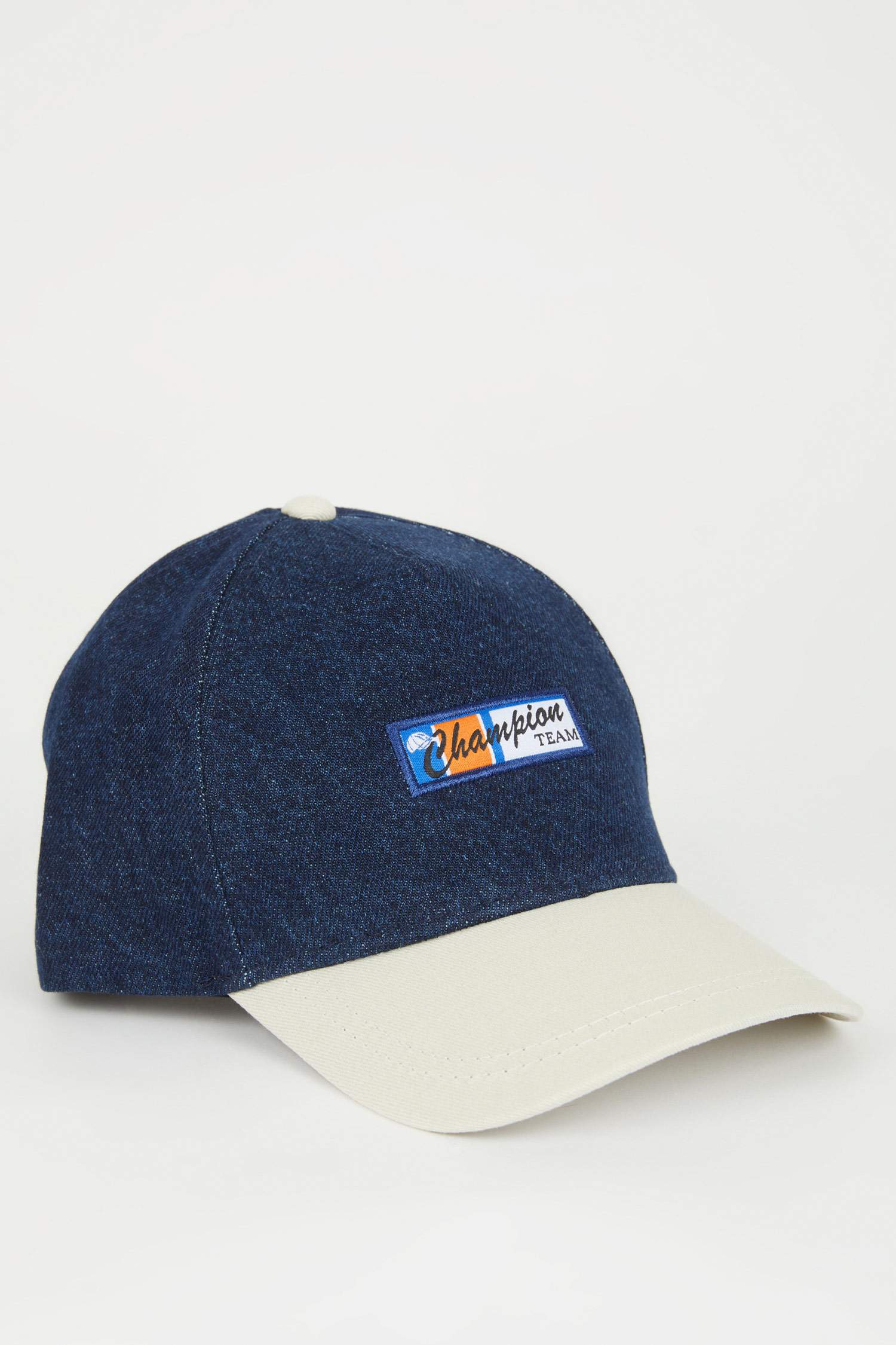 Boy Label Printed Jean Cap