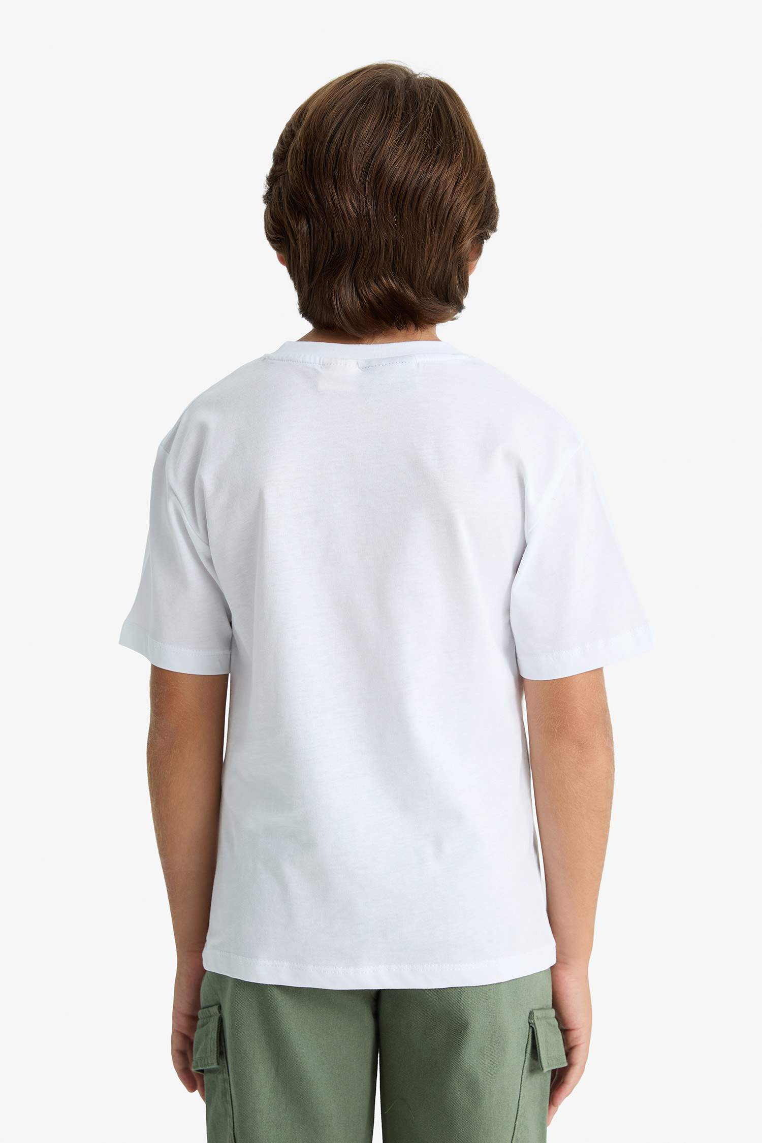 Erkek Çocuk Minecraft Bisiklet Yaka Kısa Kollu Tişört