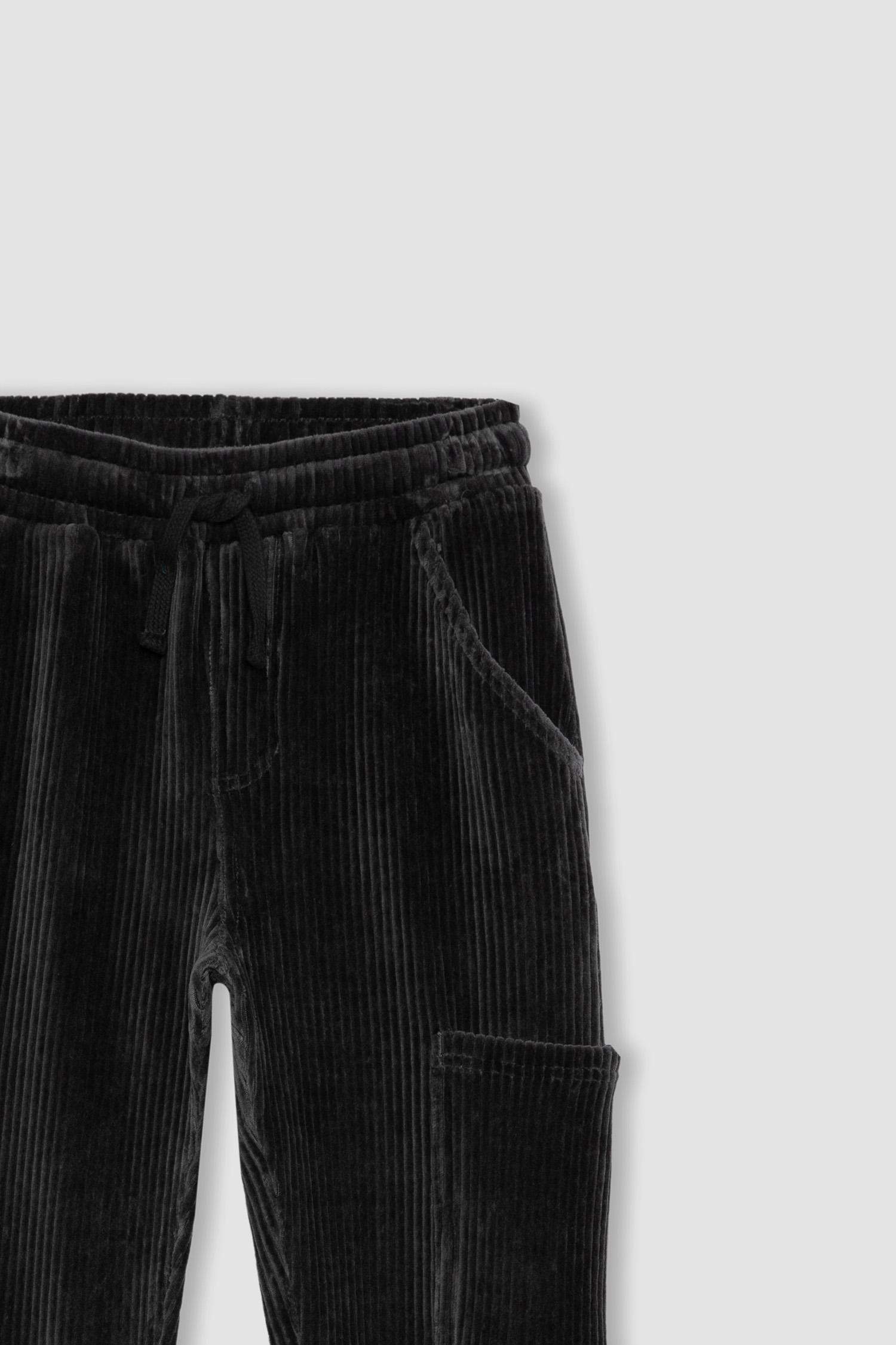 Boy Cargo Fit Corduroy Trousers