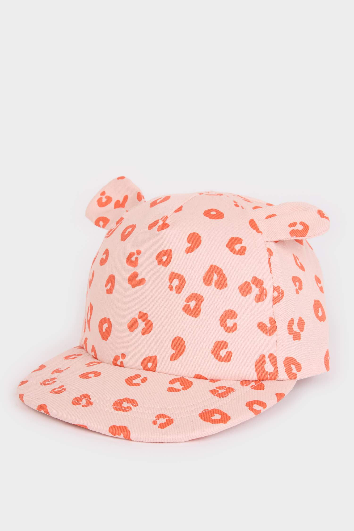 Kız Bebek Baskılı Pamuklu Cap Şapka