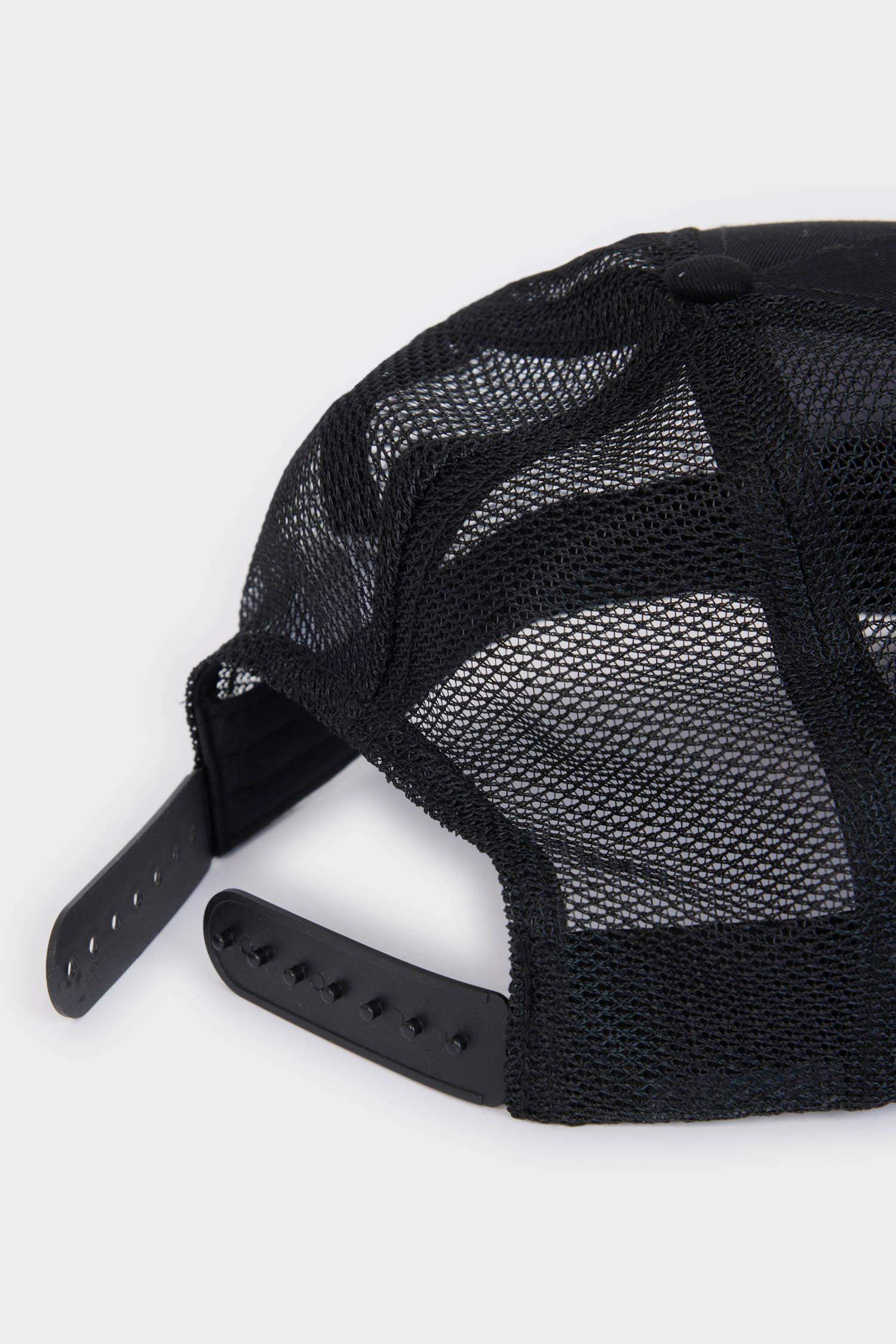 Erkek Etiket Baskılı Dokuma Beyzbol Basketbol Şapkası